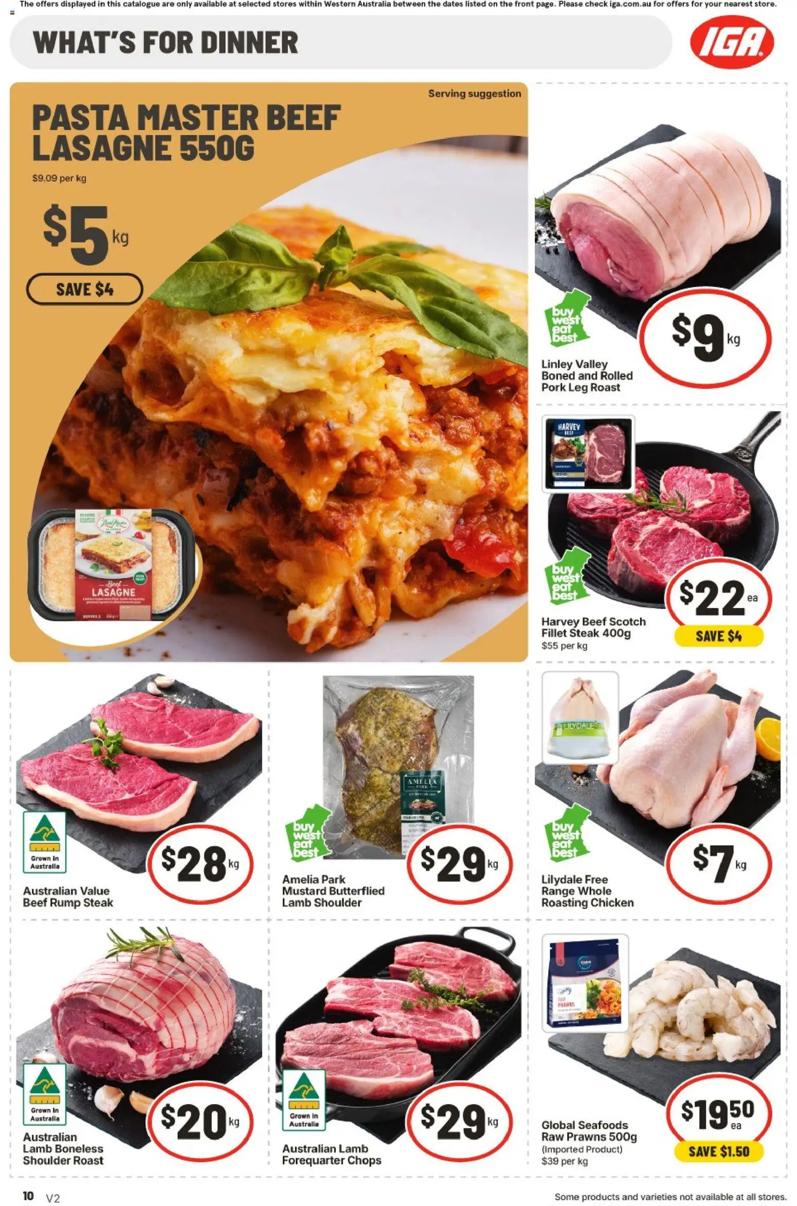 IGA catalogue - valid from 30/09/2026 | Page: 19 | Products: Lamb, Mustard, Beef, Prawns