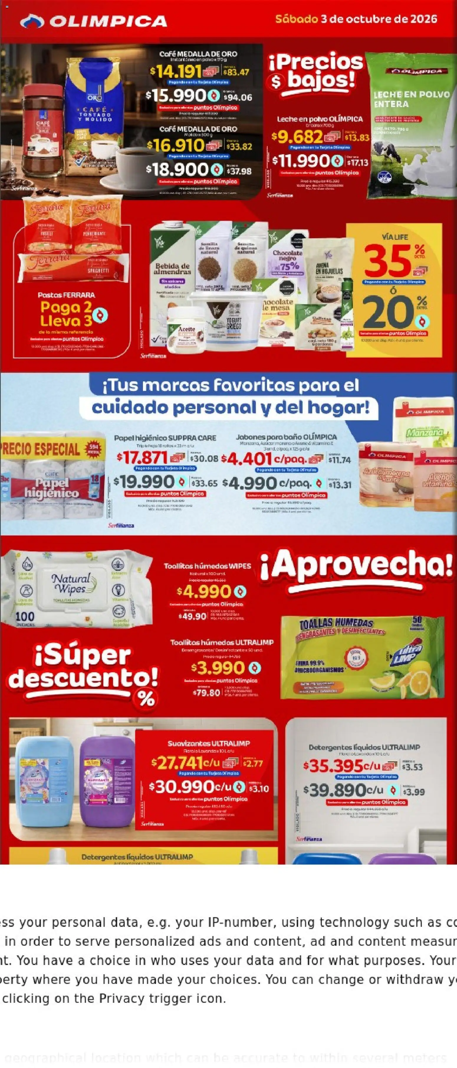Olímpica revista - valida desde el 03/10/2026 | Página: 2
