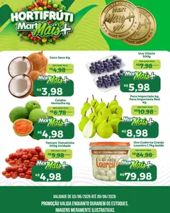 Mart Minas ofertas Hortifruti - Pré-Visualização do folheto da loja Mart Minas, válido de 03.06.2026