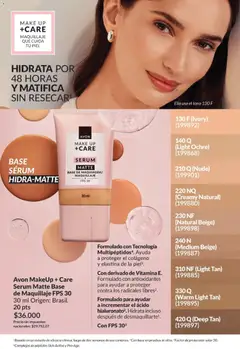 Vista previa Avon -  Campaña 6/2026 válido desde el 01.06.2026 | Página: 40 | Productos: Maquillaje, Serum