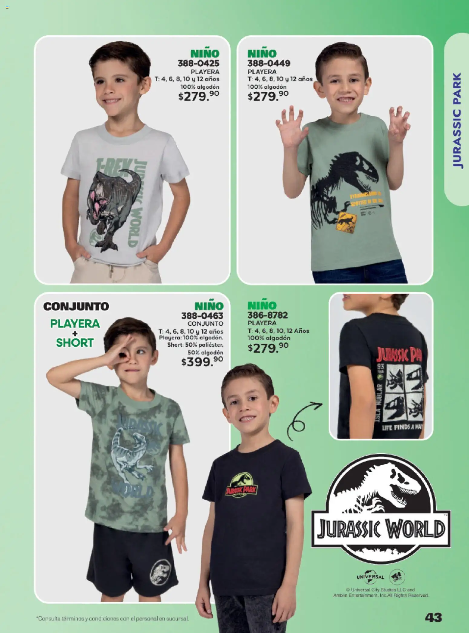 Nuevas ofertas de Andrea válidas en toda la República Mexicana desde el 24.05.2026. ¡Encuentra las mejores ofertas en Andrea catálogo Lo más divertindo en ropa! | Página: 43 | Productos: Algodón, Playera, Conjunto, Short