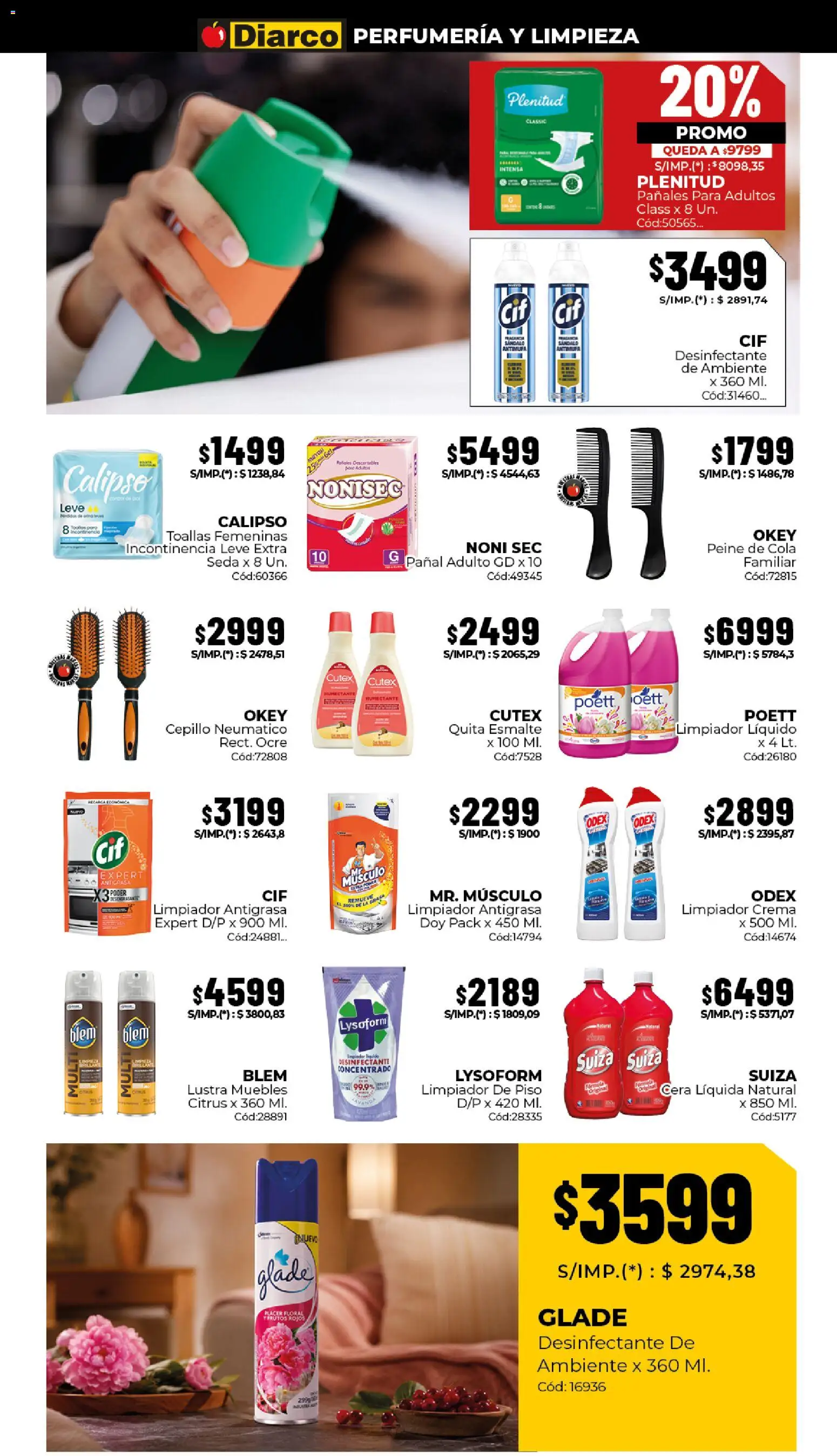 Diarco ofertas │ válido desde el 29/06/2026 | Página: 15 | Productos: Toallas, Cepillo, Cera, Pañales