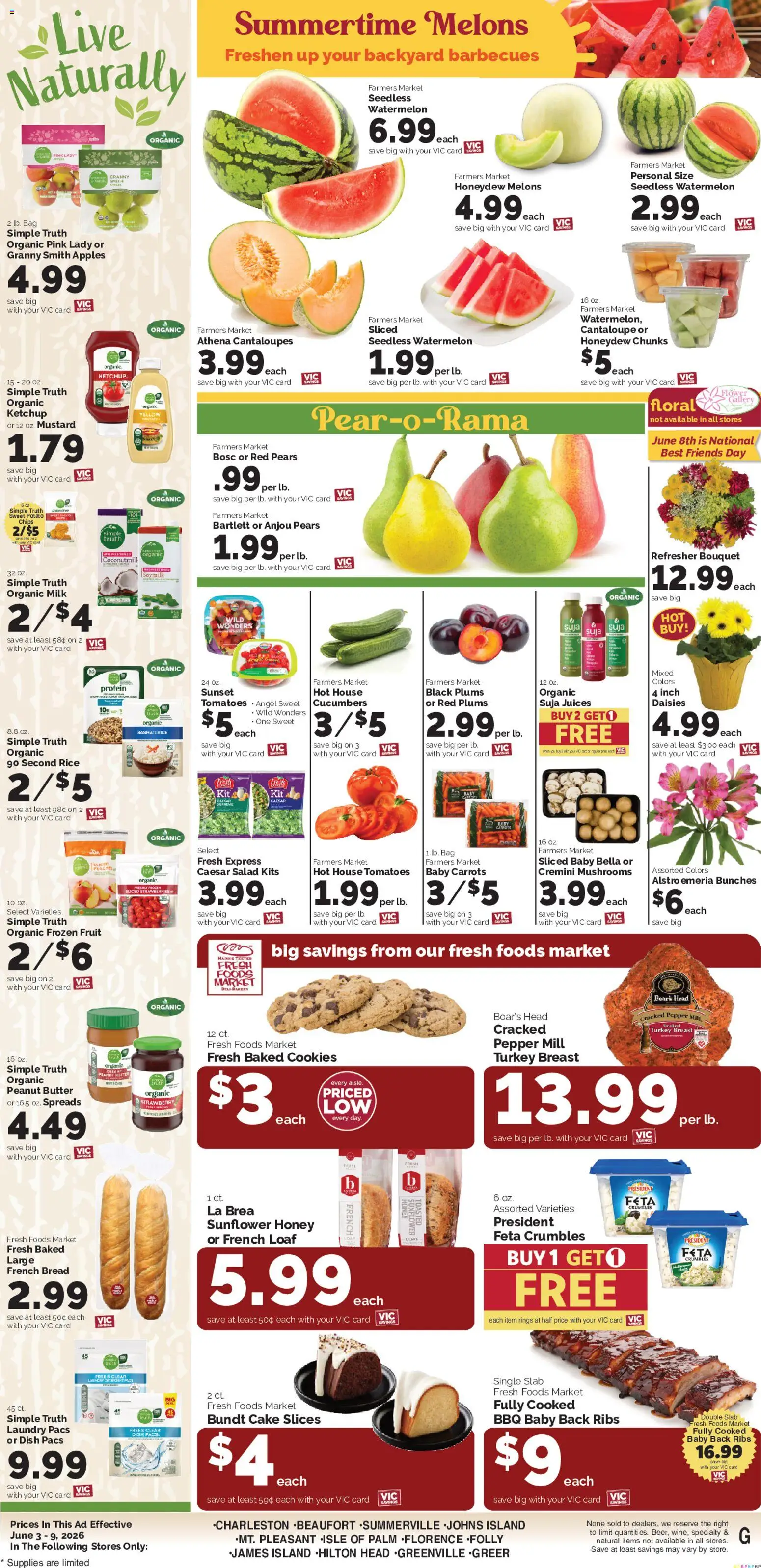 Harris Teeter Weekly Ad - SC - valid from 03.06.2026 | Page: 12 | Products: Bread, Rice, Cookies, Bag