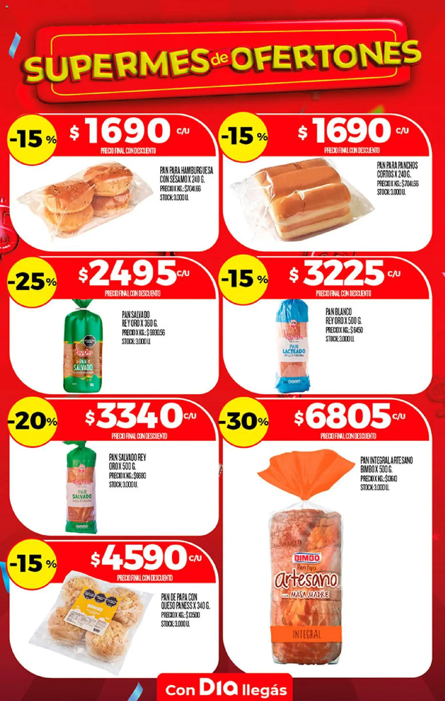 Supermercado DIA Ofertas │ válido desde el 19/08/2026 | Página: 13 | Productos: Masa, Sésamo, Papa, Queso