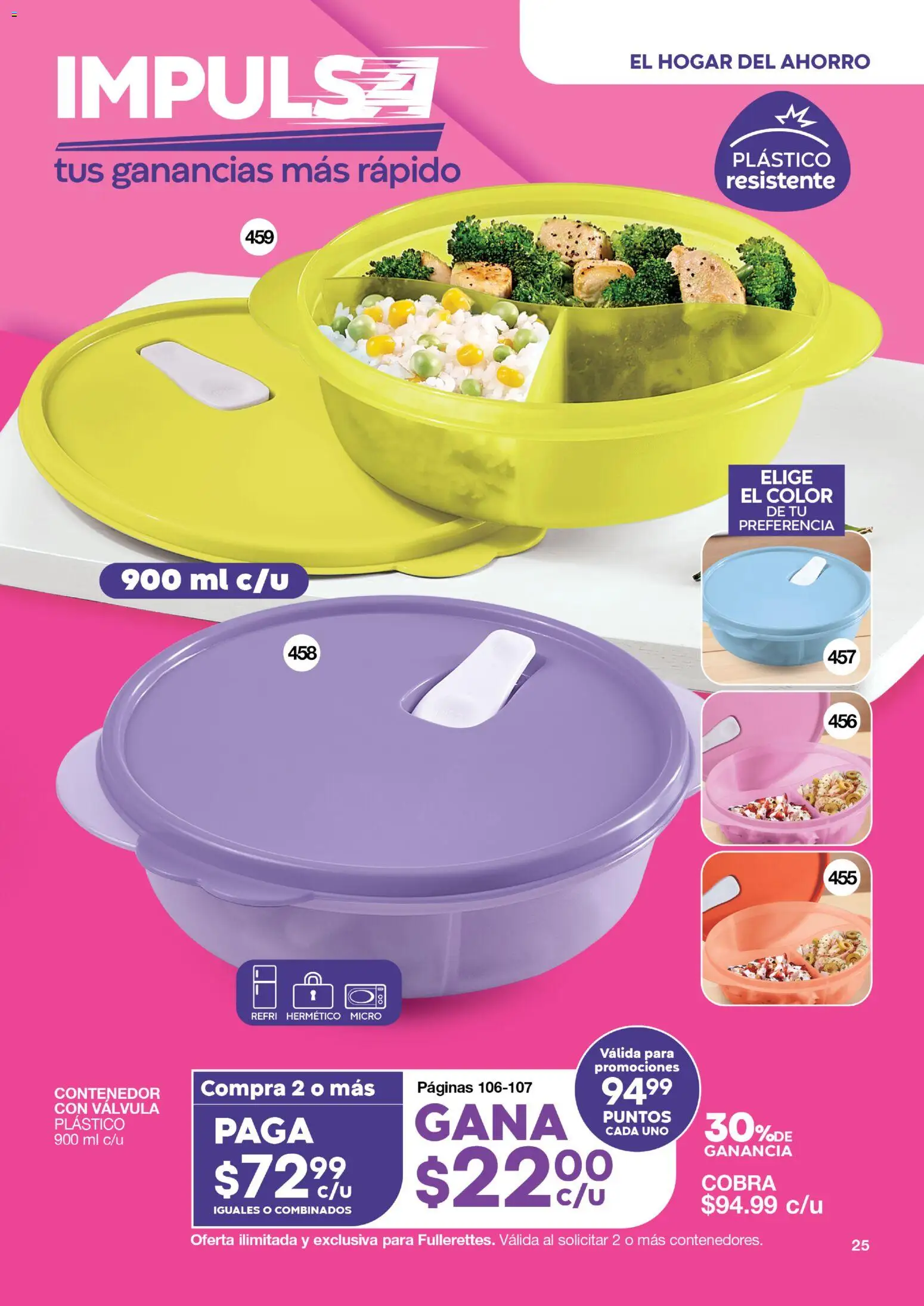 Nuevas ofertas de Fuller válidas en toda la República Mexicana desde el 24/06/2026. ¡Encuentra las mejores ofertas en Fuller Gana Mas 6 2026! | Página: 25 | Productos: Válvula, Contenedor