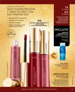 Vista previa de folleto L'Bel catálogo - Campaña 15 de la L'Bel válido desde 09/09/2026 | Página: 43 | Productos: Cómoda, Maquillaje