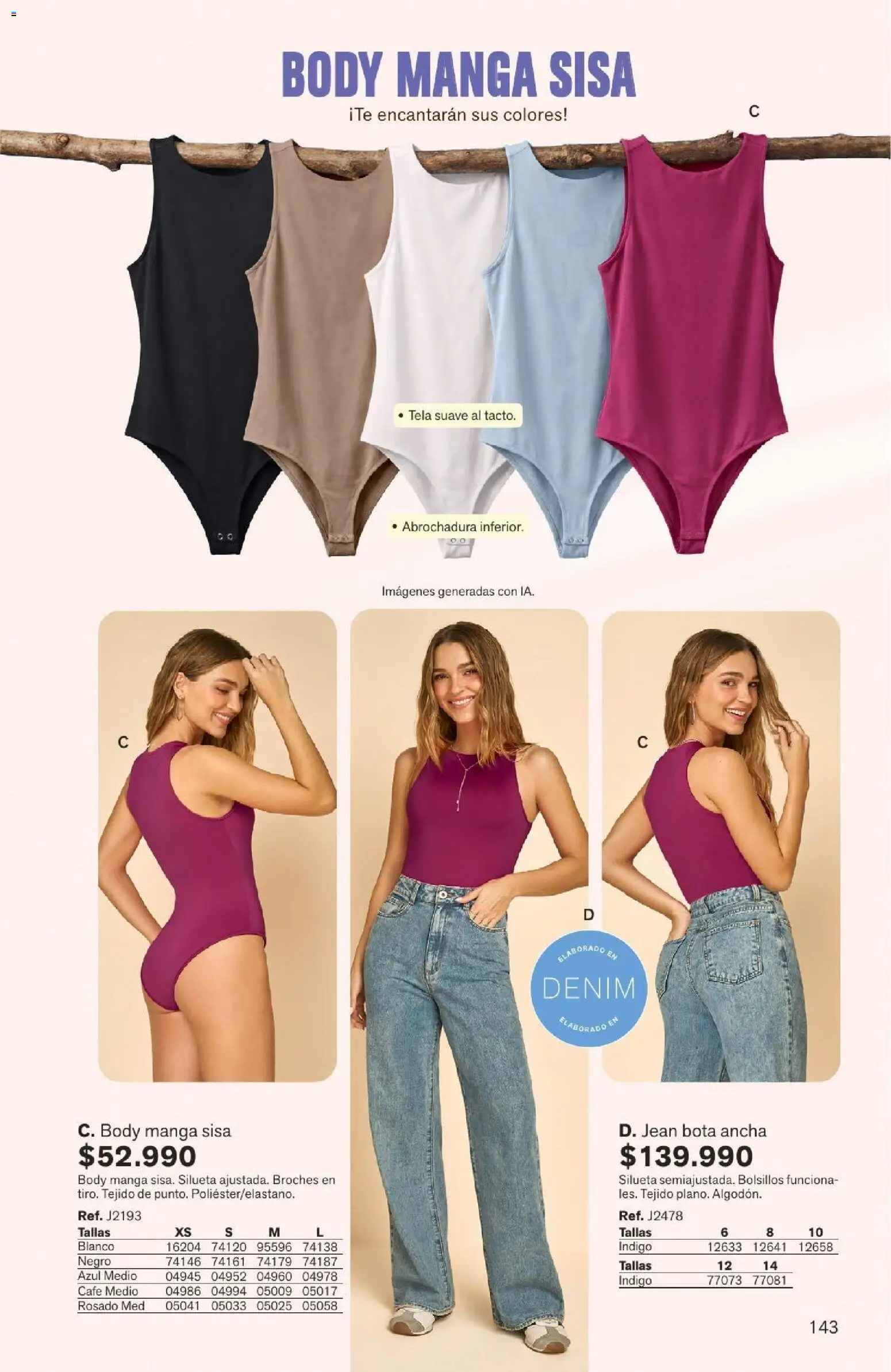 Leonisa revista - valida desde el 04/08/2026 | Página: 143 | Productos: Body, Jean, Café