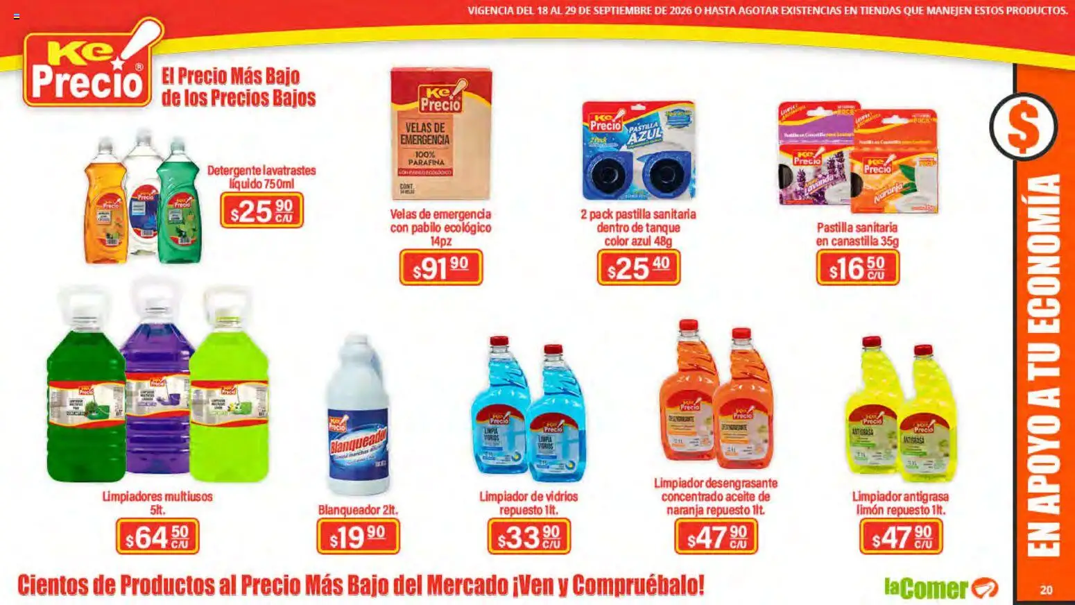 Nuevas ofertas de La Comer válidas en toda la República Mexicana desde el 18/09/2026. ¡Encuentra las mejores ofertas en La Comer folleto! | Página: 20