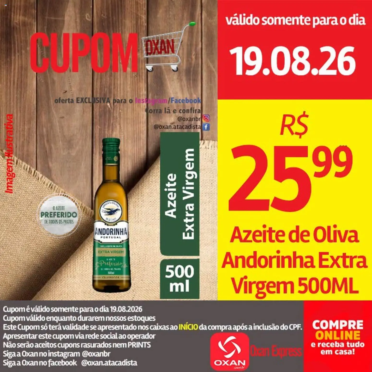 Oxan Atacadista Folheto - válido de 19/08/2026 | Página: 18 | Produtos: Azeite de oliva, Azeite