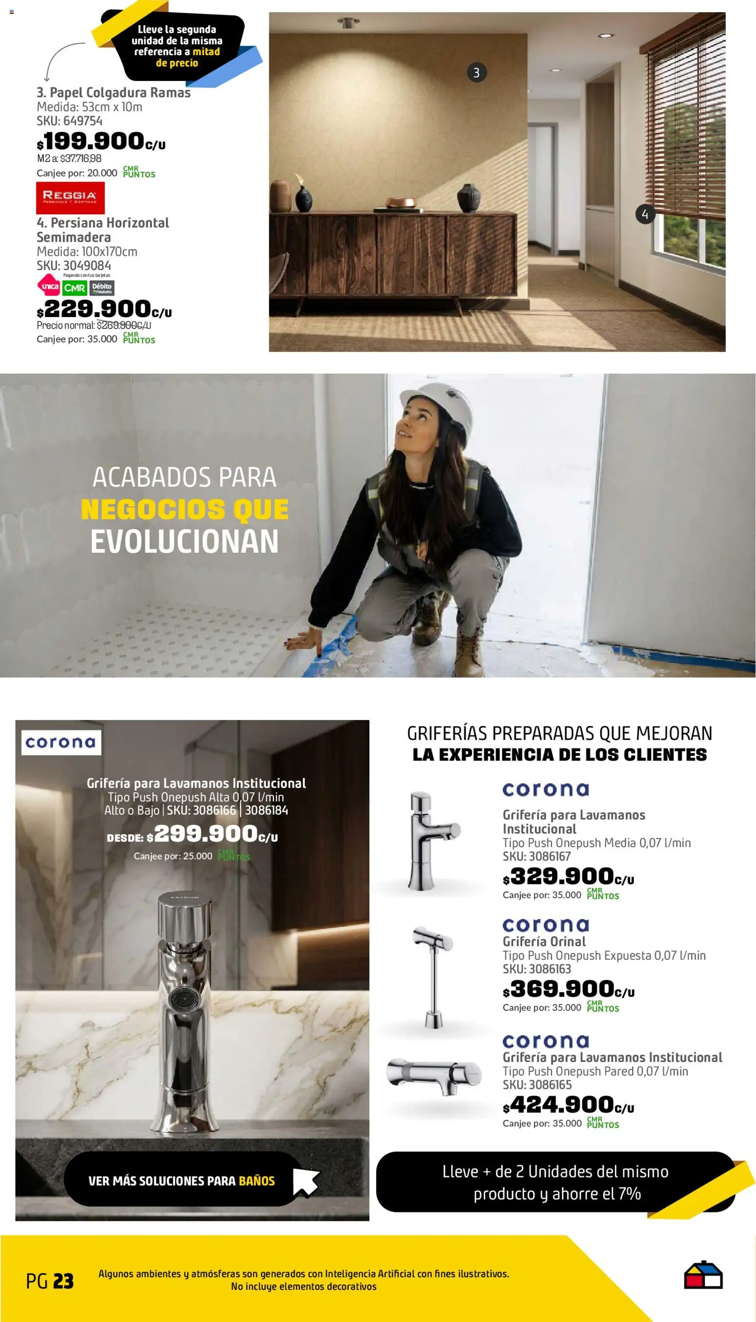 Homecenter revista - valida desde el 08/09/2026 | Página: 24 | Productos: Bajo, Lavamanos