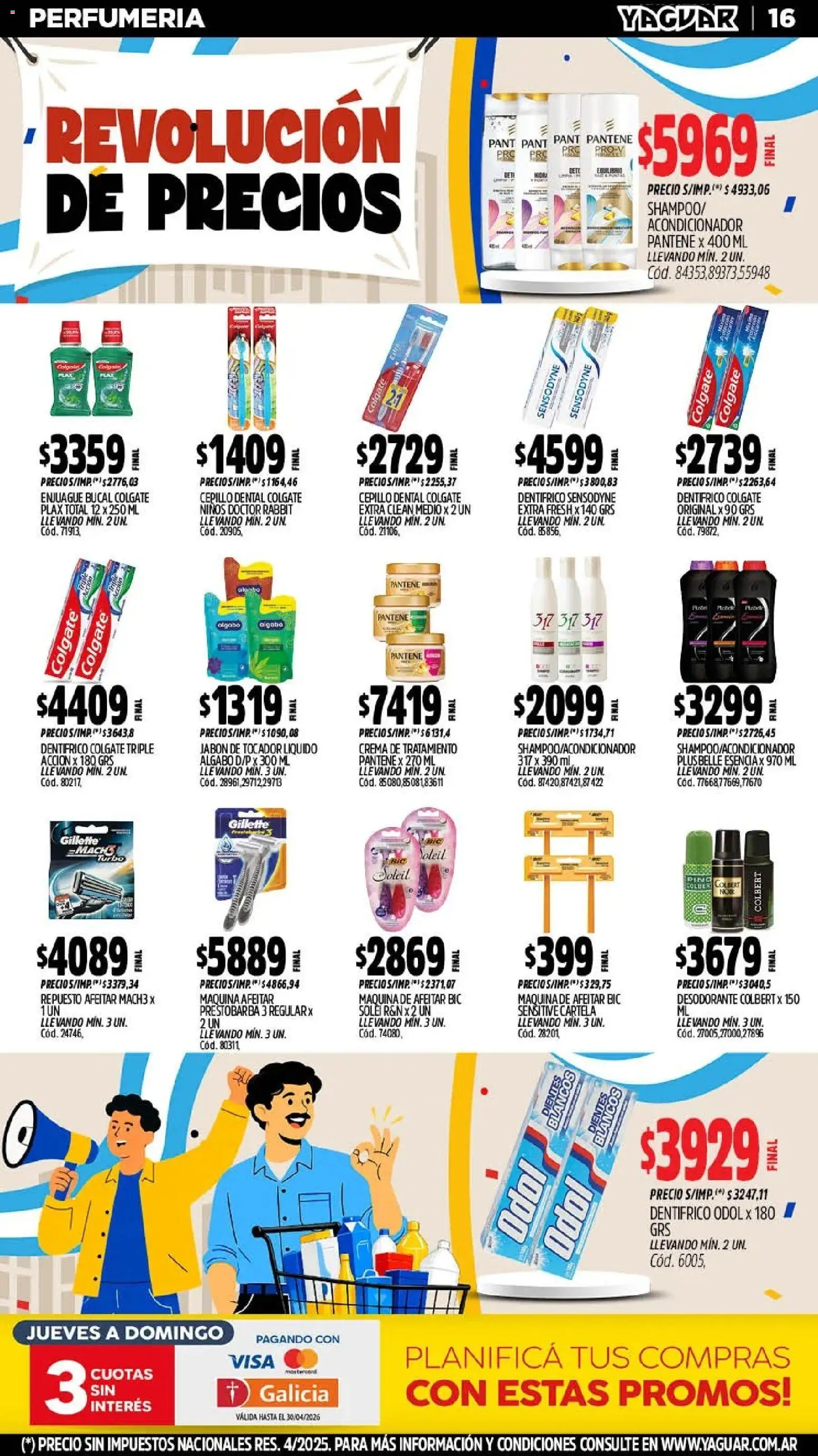 Yaguar - Oferta Semanal Parque Chacabuco │ válido desde el 25.05.2026 | Página: 15 | Productos: Maquina de afeitar, Acondicionador, Desodorante, Enjuague bucal