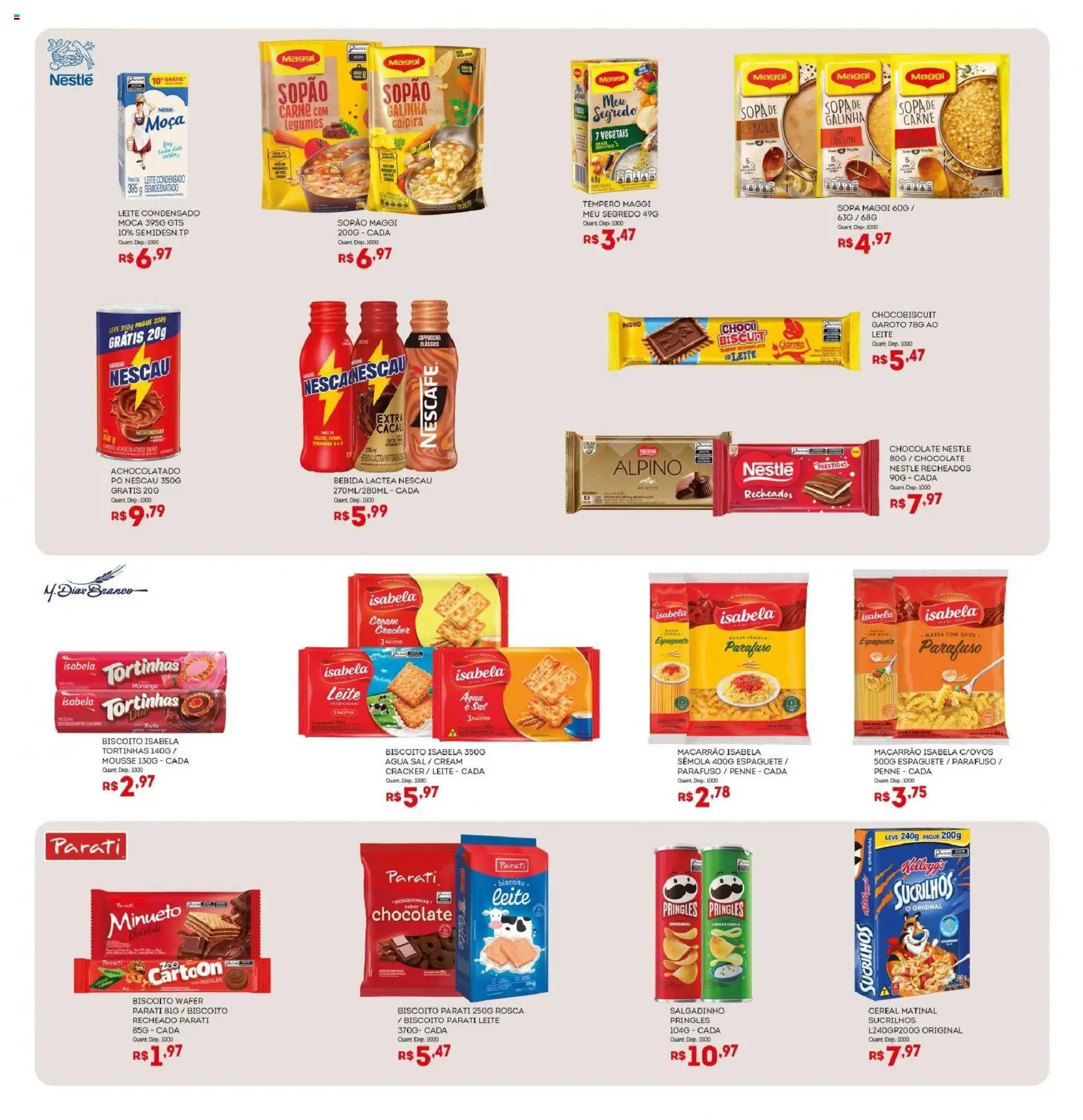 Bistek Supermercados Folheto - válido de 12/08/2026 | Página: 3 | Produtos: Carne, Massa, Água, Legumes