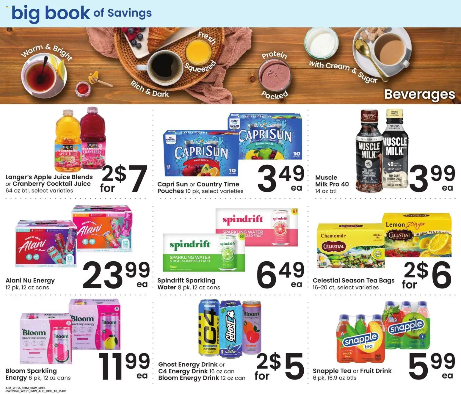 Albertsons Big Book of Savings - valid from 26.05.2026 | Page: 13 | Products: Chocolate, Tea, Sugar, Peach