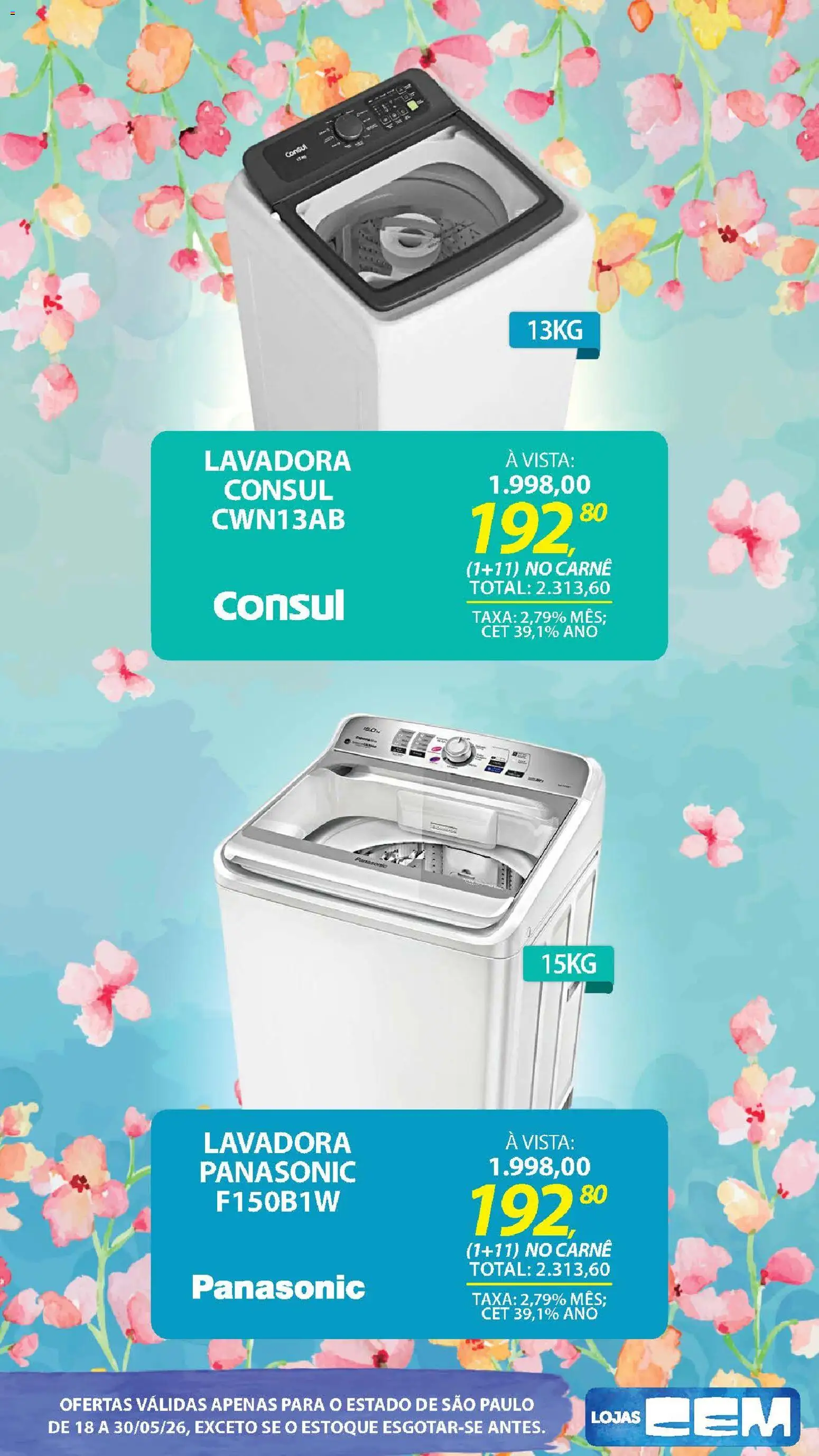Lojas Cem - Ofertas atuais de 18/05/2026 ? Não perca as melhores promoções! | Brasil
