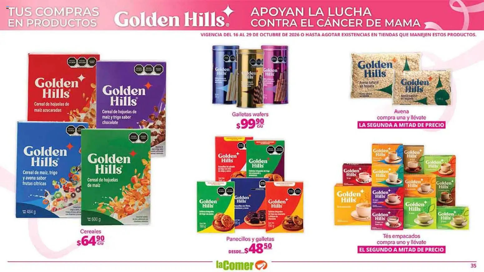 Nuevas ofertas de La Comer válidas en toda la República Mexicana desde el 16/10/2026. ¡Encuentra las mejores ofertas en La Comer folleto es la tienda rosa! | Página: 35
