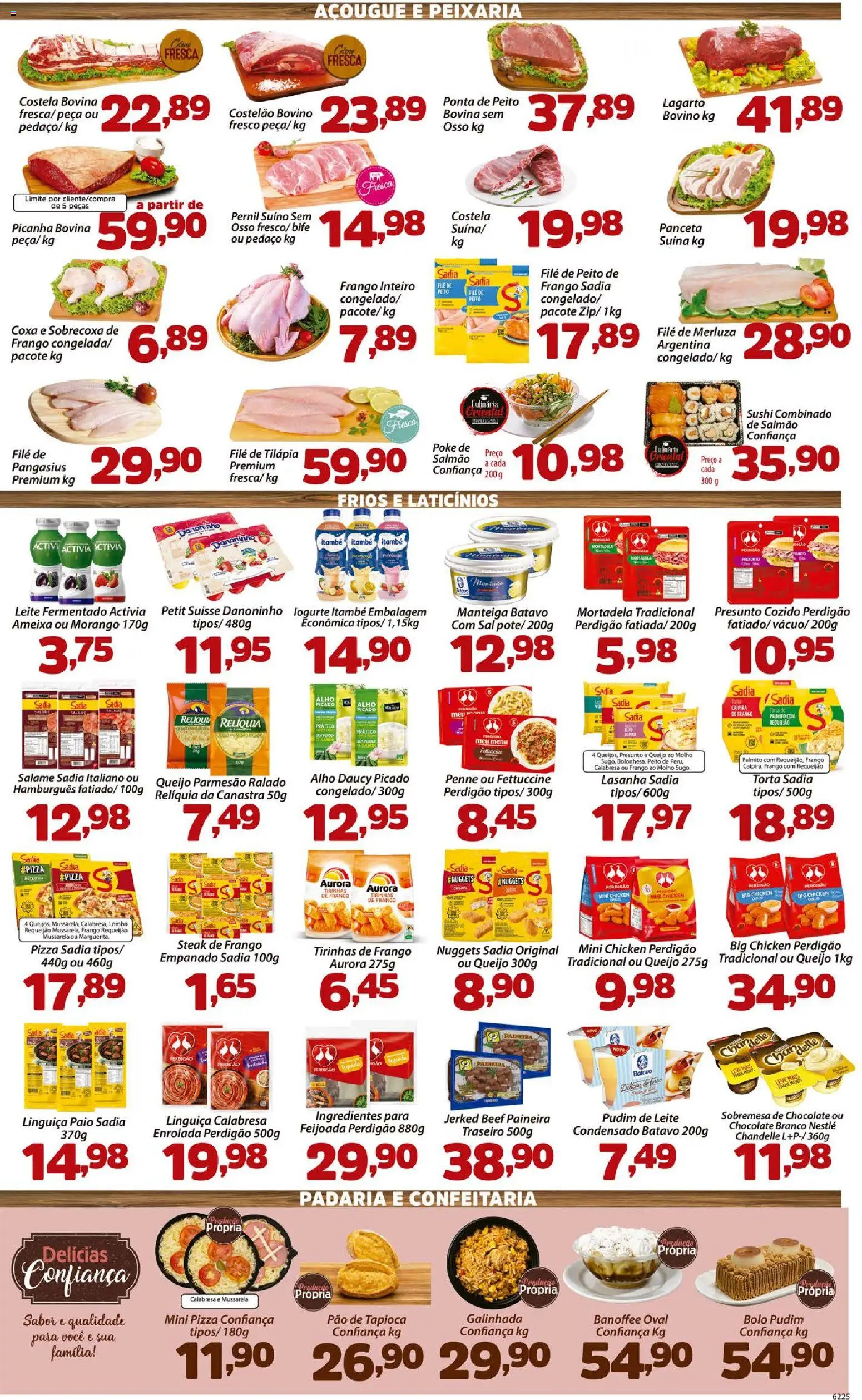Confiança Folheto - válido de 21/08/2026 | Página: 3 | Produtos: Presunto, Mortadela, Parmesão, Queijo parmesão