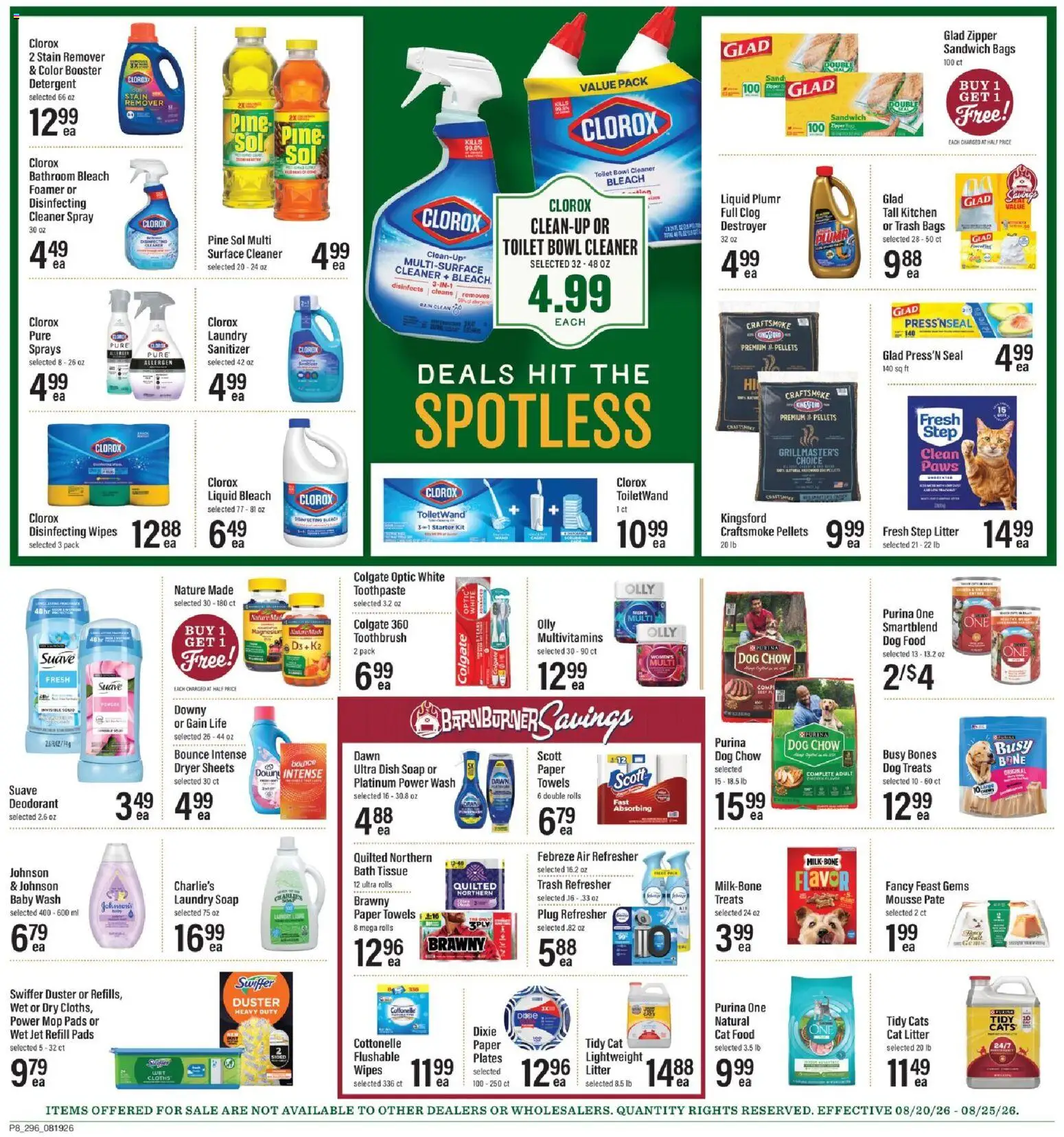 Lowes Foods Grand Opening - valid from 08/19/2026 | Page: 15 | Products: Cat Litter, Deodorant, Toothpaste, Detergent