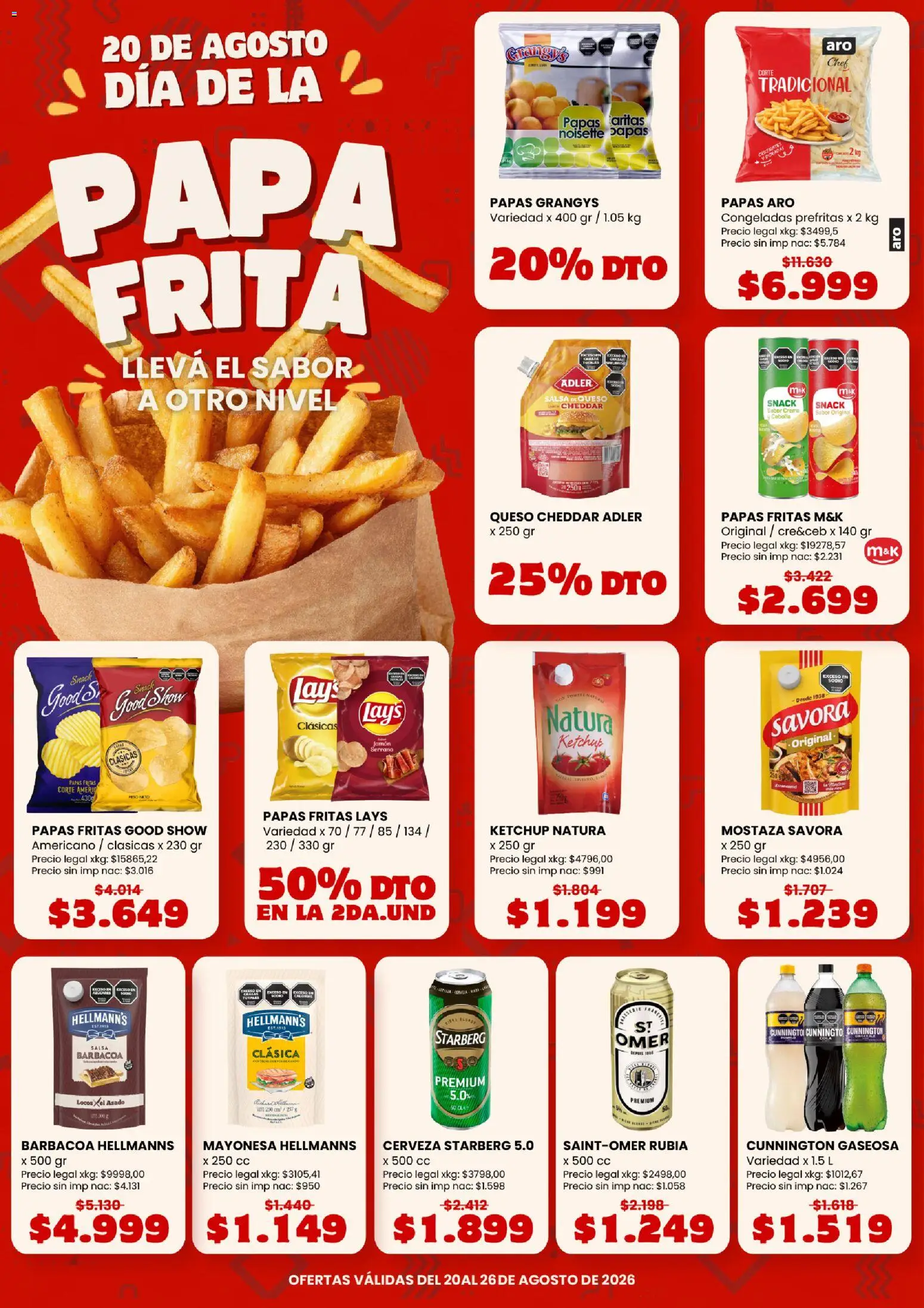 Makro ofertas │ válido desde el 20/08/2026 | Página: 2 | Productos: Ketchup, Salsa barbacoa, Queso, Crema
