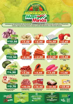 Mart Minas ofertas Hortifruti - Pré-Visualização do folheto da loja Mart Minas, válido de 22/10/2026