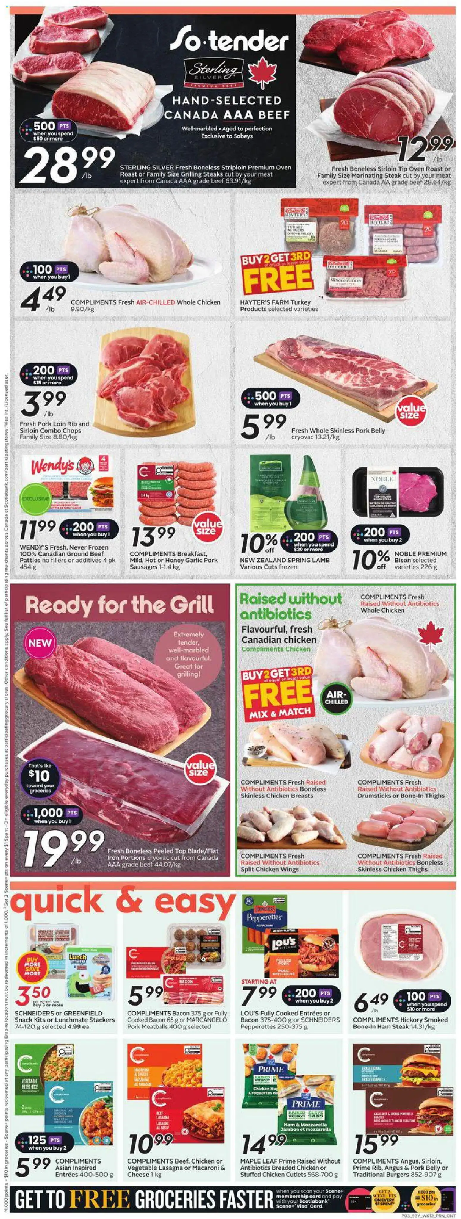 Sobeys flyer valid from Jul 16, 2026 | Page: 6 | Products: Beef, Oven, Grill, Pork