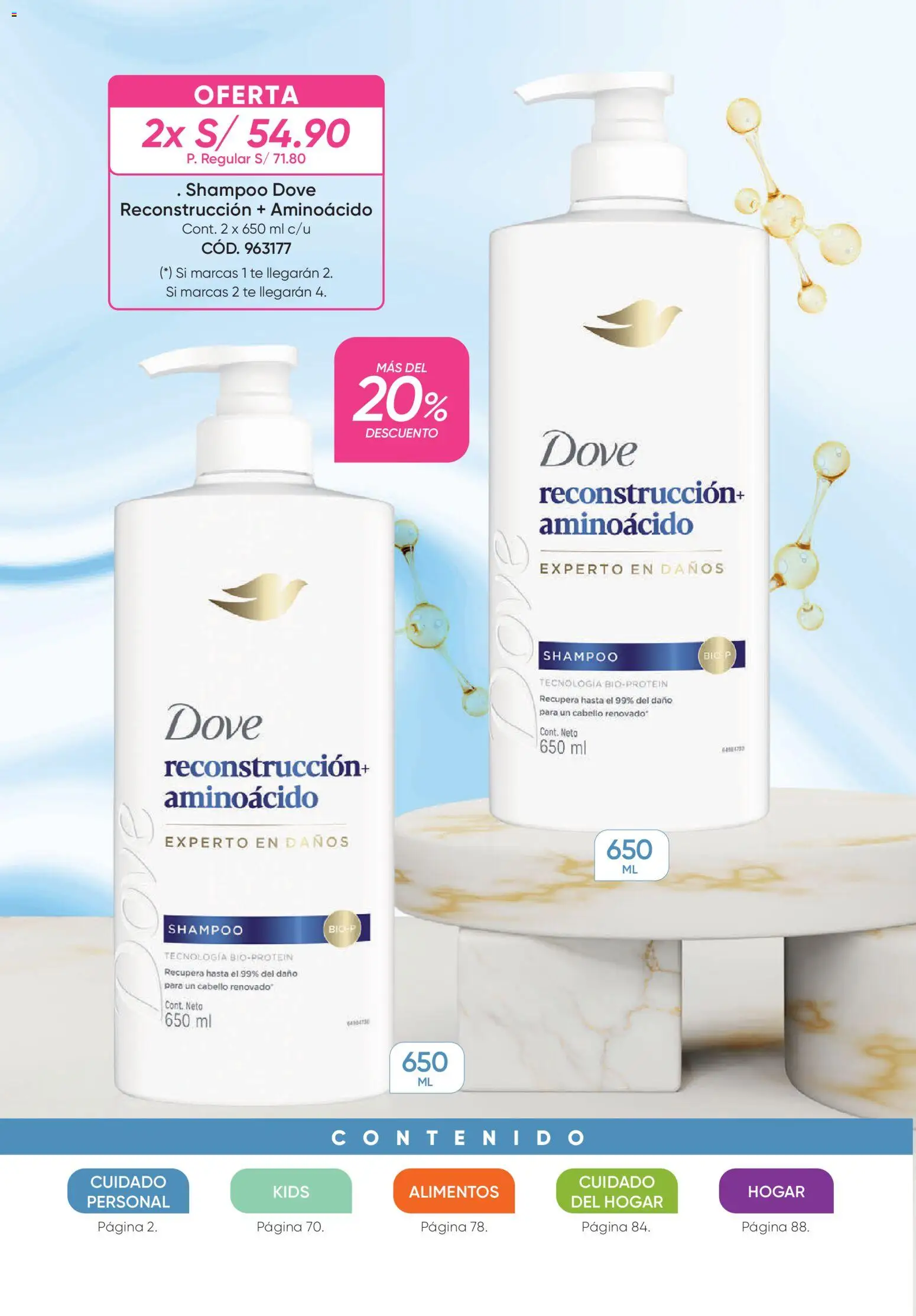 Catálogo Azzorti válido desde 31/08/2026 | Página: 2 | Productos: Shampoo, Té