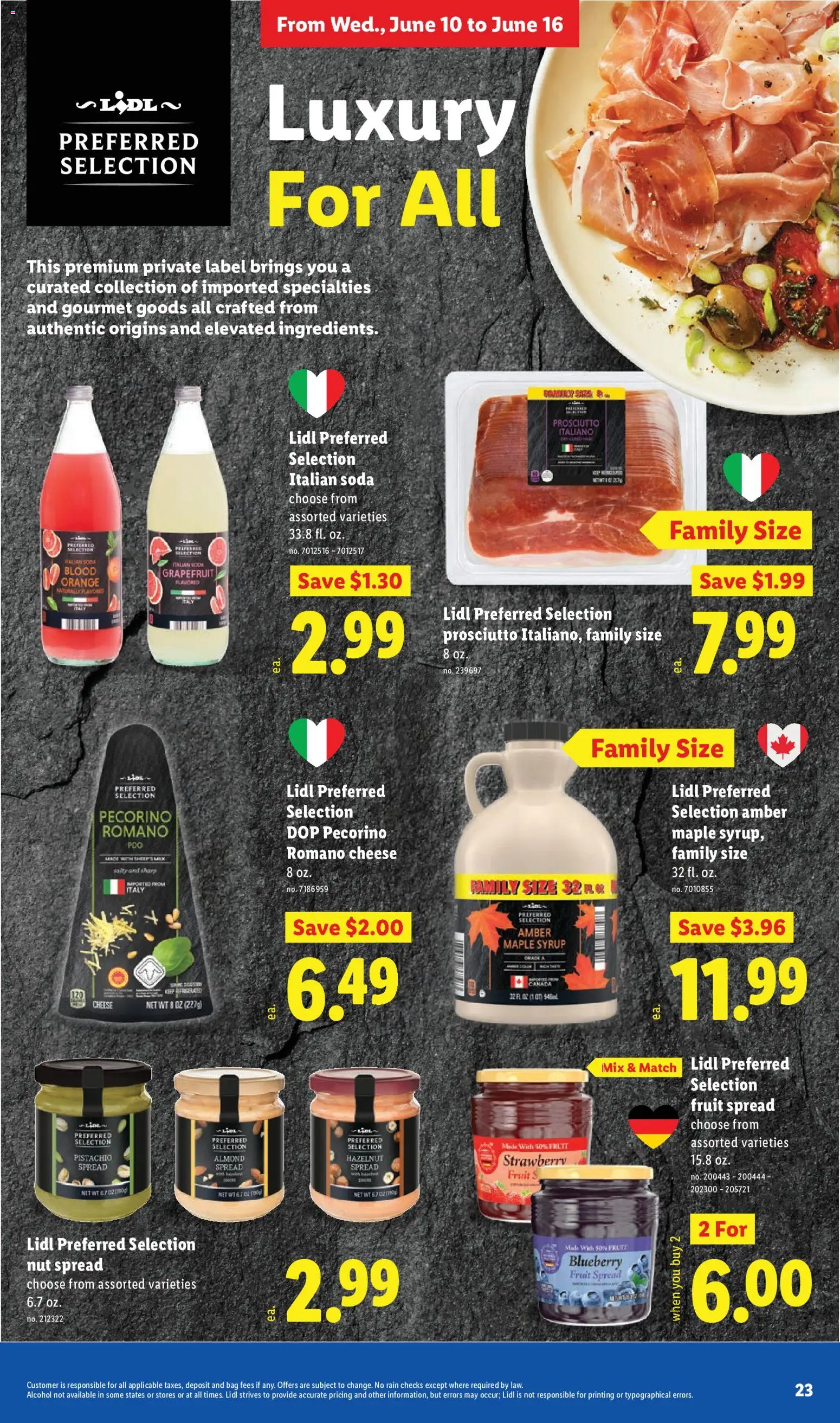 Lidl Weekly Ad - valid from 10.06.2026 | Page: 23 | Products: Cheese, Grapefruit, Bag