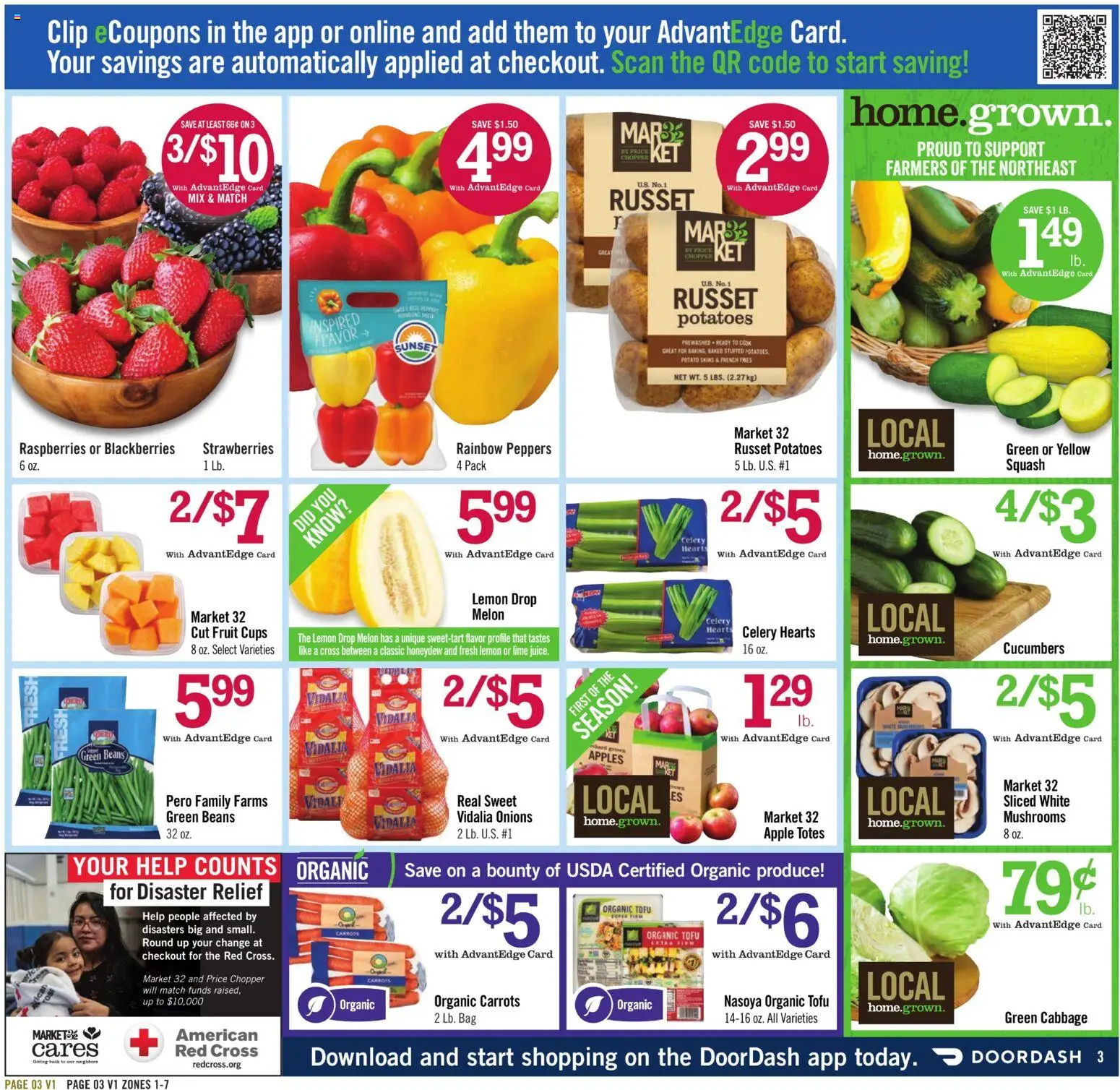 Price Chopper - Weekly Ad - valid from 08/23/2026 | Page: 3 | Products: Peppers, Fruit, French fries, Beans