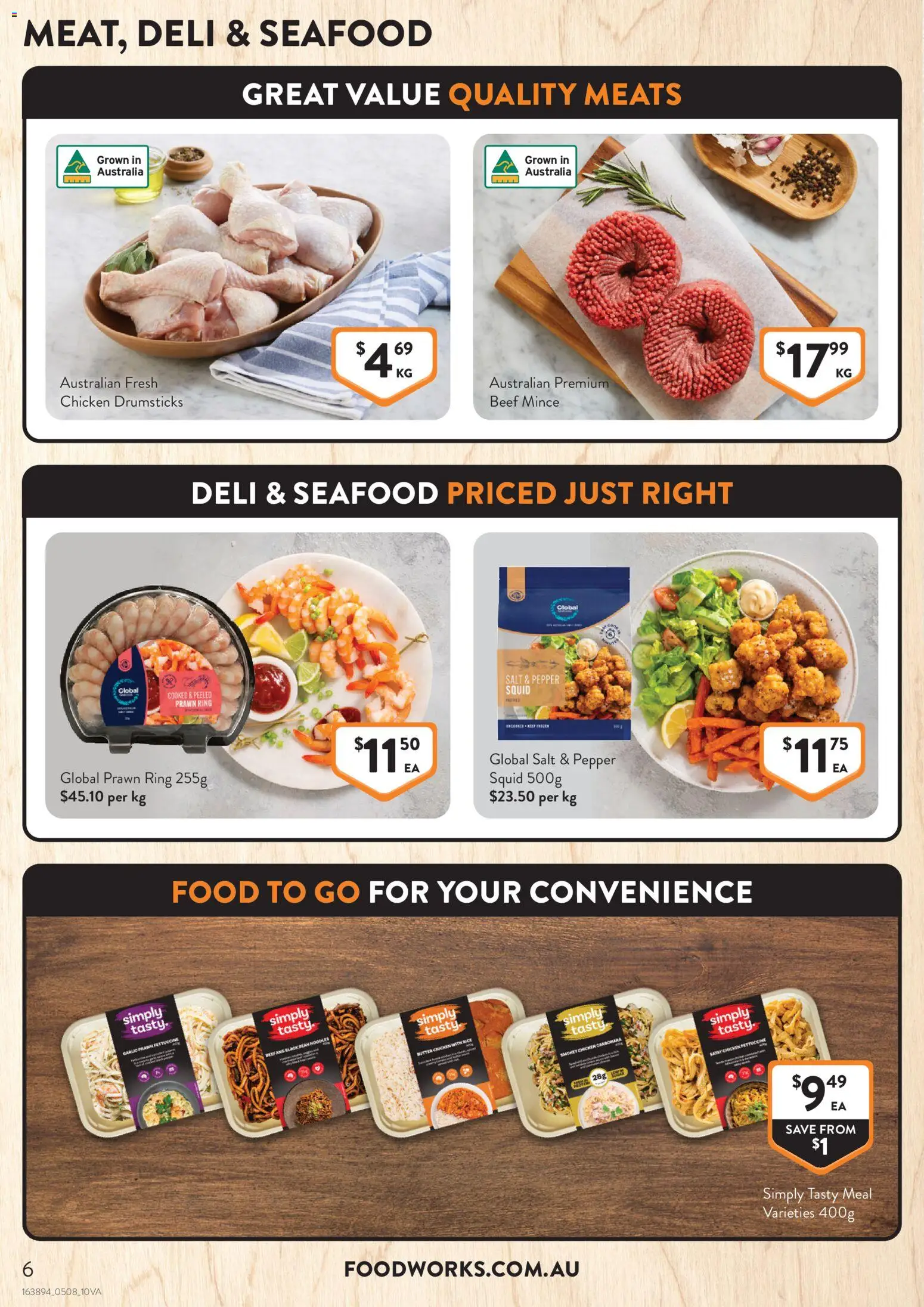Foodworks catalogue - valid from 05/08/2026 | Page: 6 | Products: Chicken, Beef, Salt, Garlic