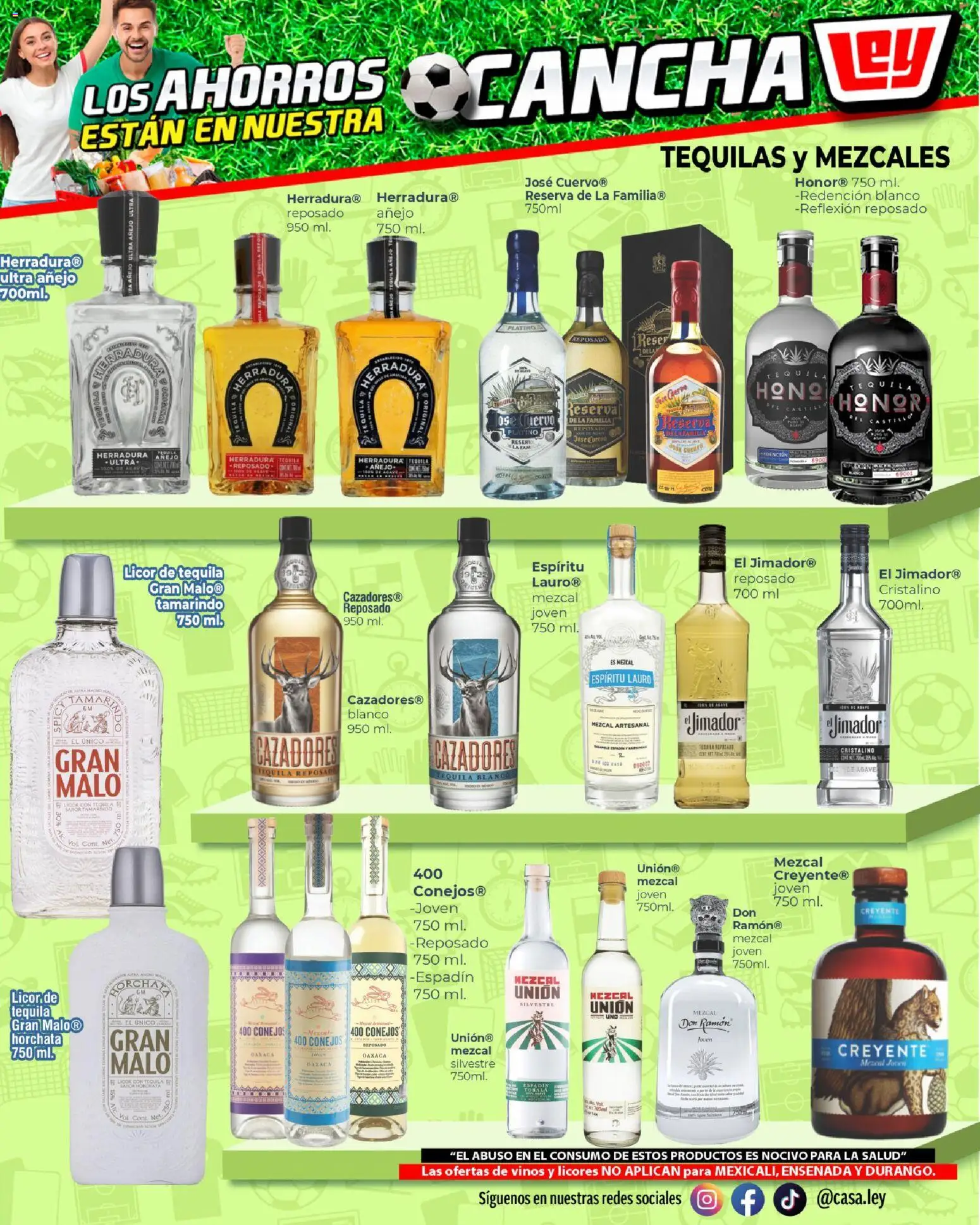 Nuevas ofertas de Casa Ley válidas en toda la República Mexicana desde el 11.06.2026. ¡Encuentra las mejores ofertas en Casa Ley folleto Día del Padre con Con Mundial 2026! | Página: 25 | Productos: Tequila