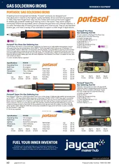 Preview of Jaycar Engineering & Scientific Catalogue 2025/2026  - valid from 09.07.2025 | Page: 62 | Products: Window, Suit, Tools, Iron