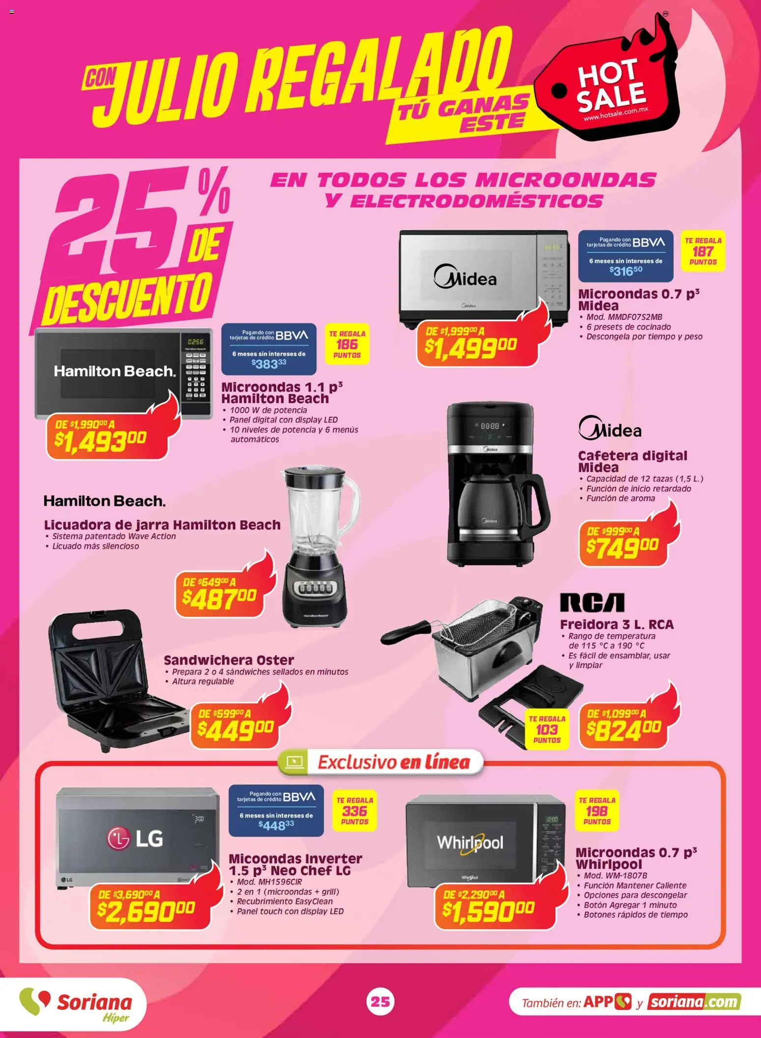 Nuevas ofertas de Soriana válidas en toda la República Mexicana desde el 25.05.2026. ¡Encuentra las mejores ofertas en Soriana Hot Sale! | Página: 25