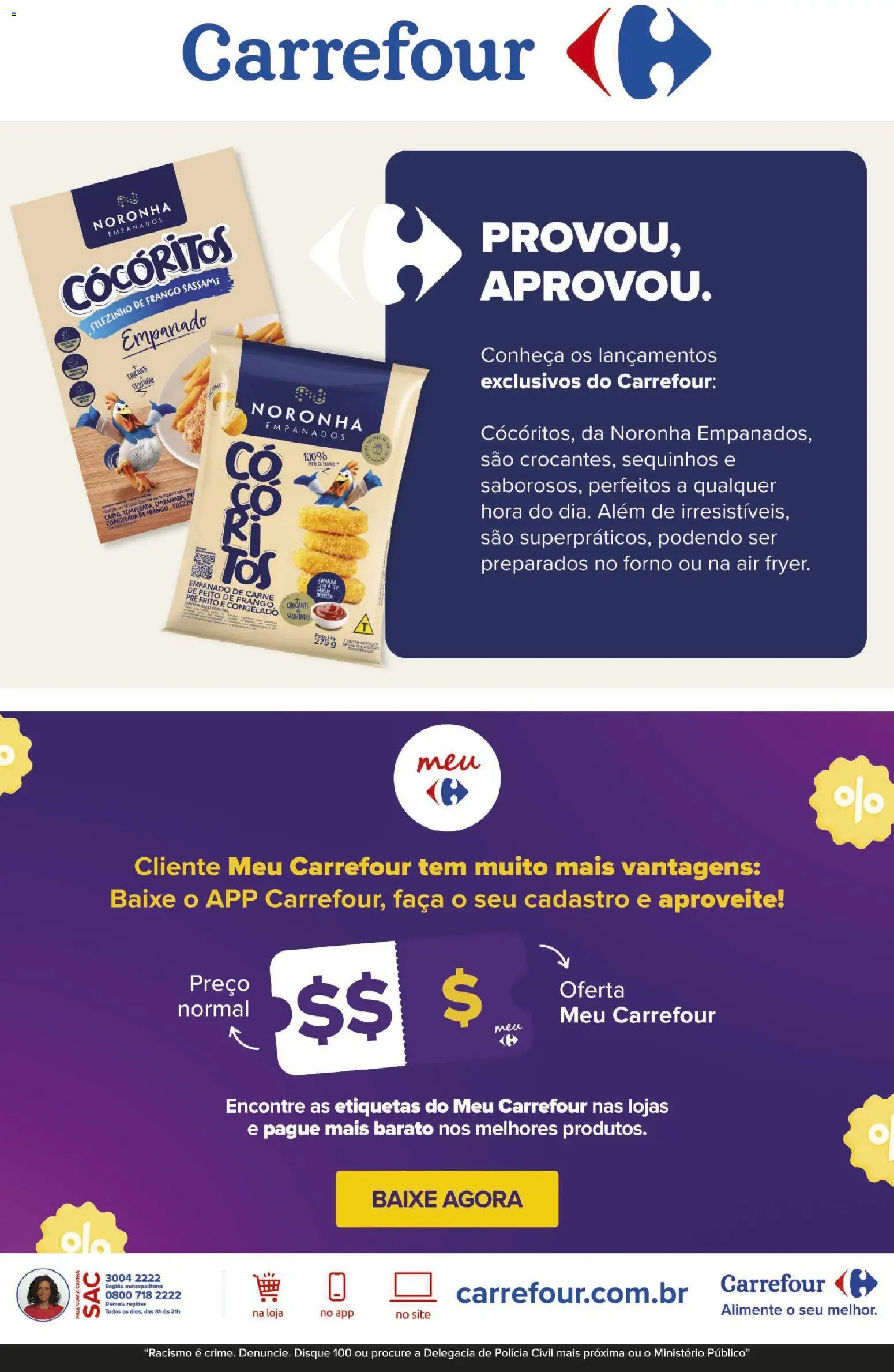 Carrefour Folheto - válido de 23/07/2026 | Página: 9 | Produtos: Faca, Óleo, Carne, Frango