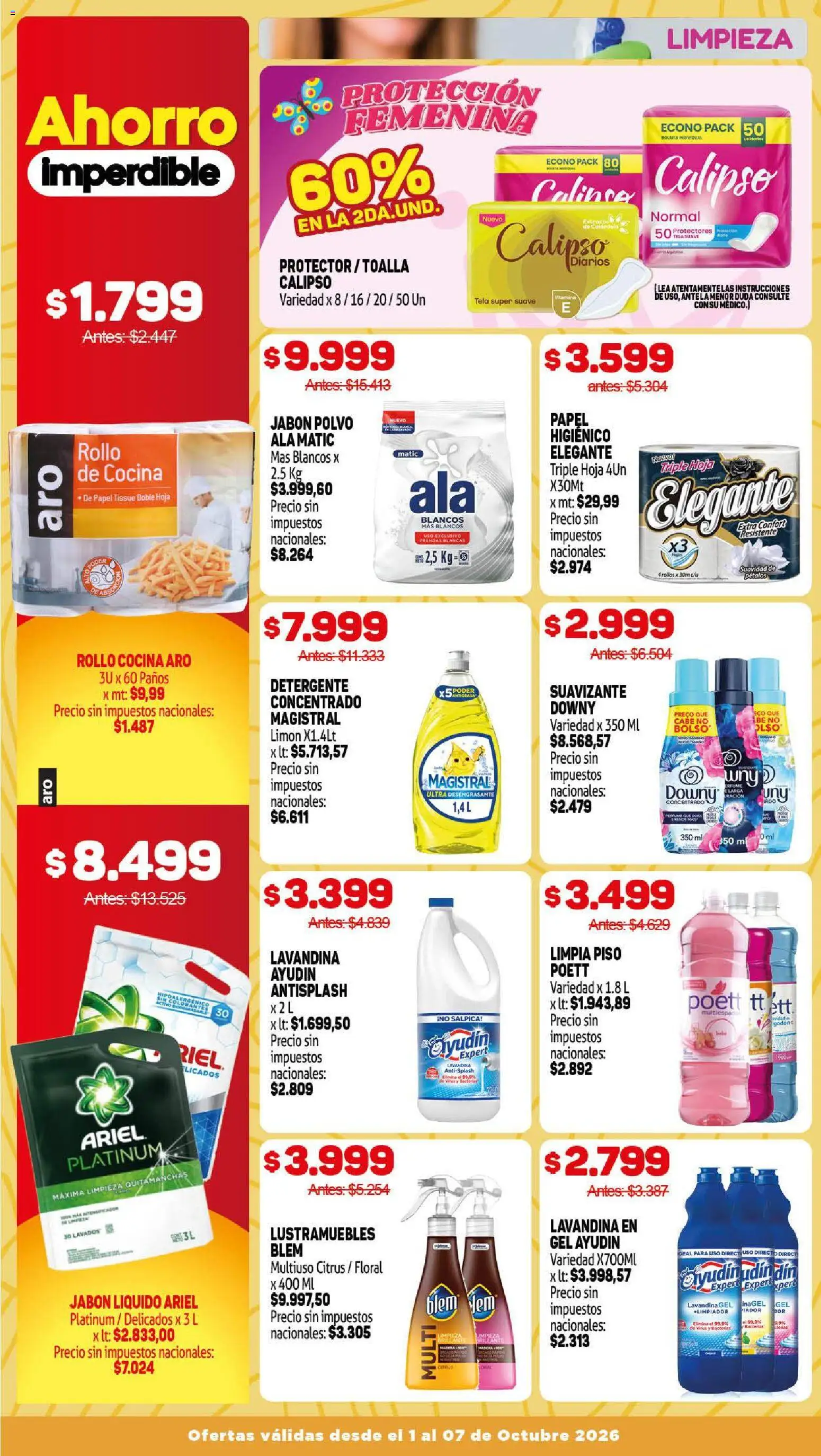 Makro Ofertas │ válido desde el 01/10/2026 | Página: 13 | Productos: Lavandina, Diarios, Quitamanchas, Limón