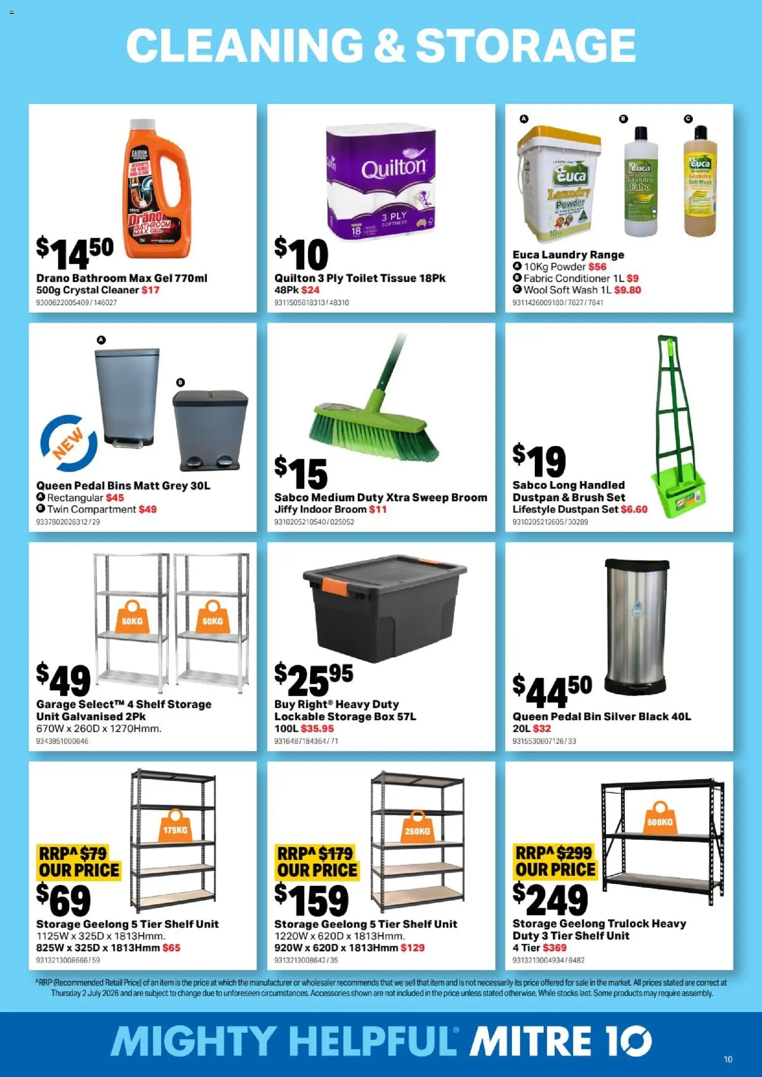 Mitre 10 catalogue - valid from 12/08/2026 | Page: 10 | Products: Cleaner, Dustpan, Accessories, Broom