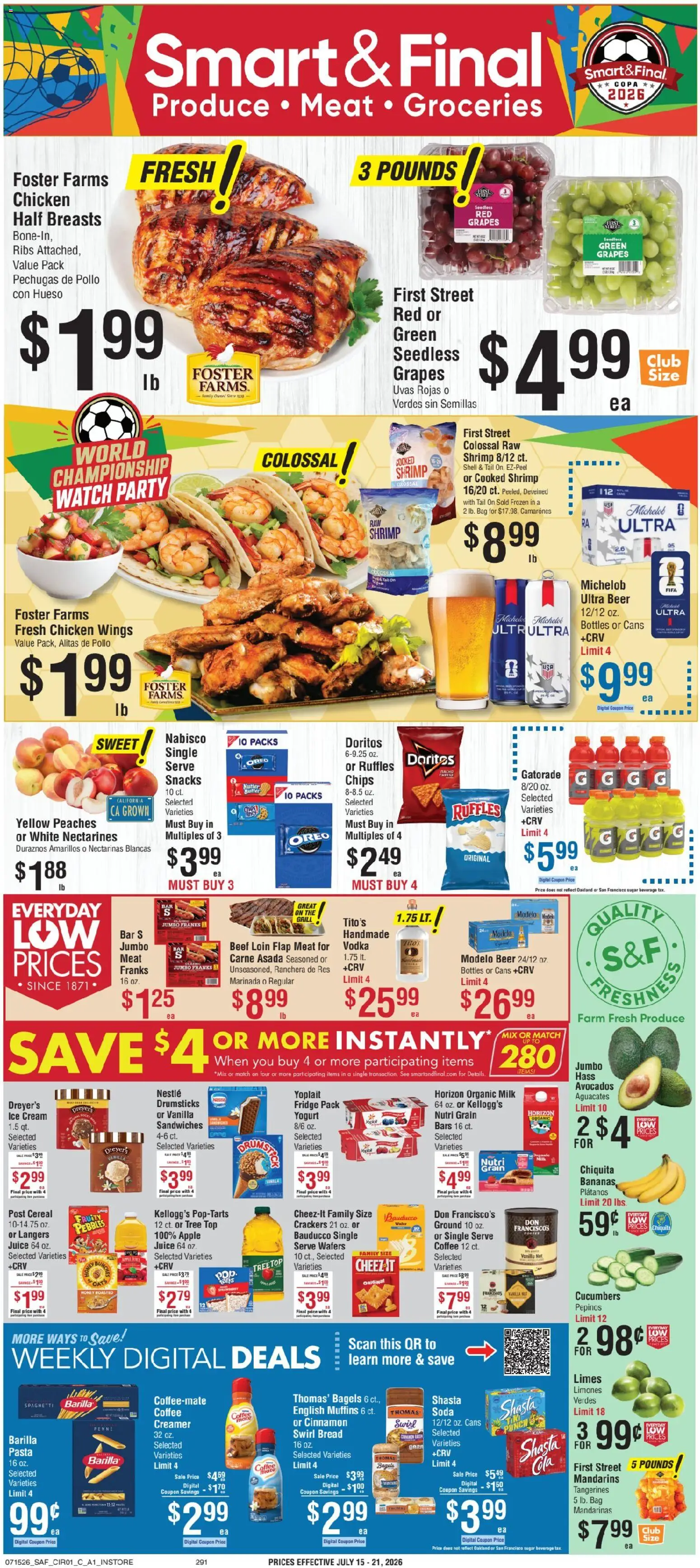 Smart & Final Weekly Ad | 07/15 catalogue cover