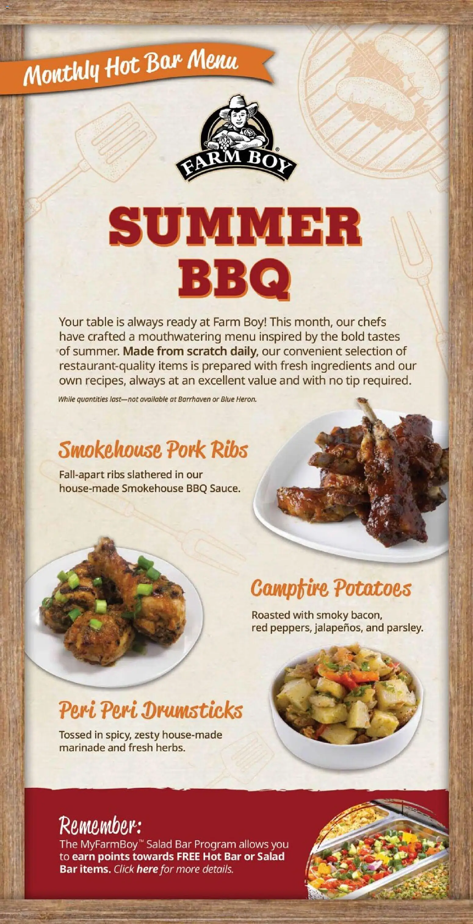 Farm Boy flyer valid from Aug 6, 2026 | Page: 9 | Products: Salad, Potatoes, Table, Pork