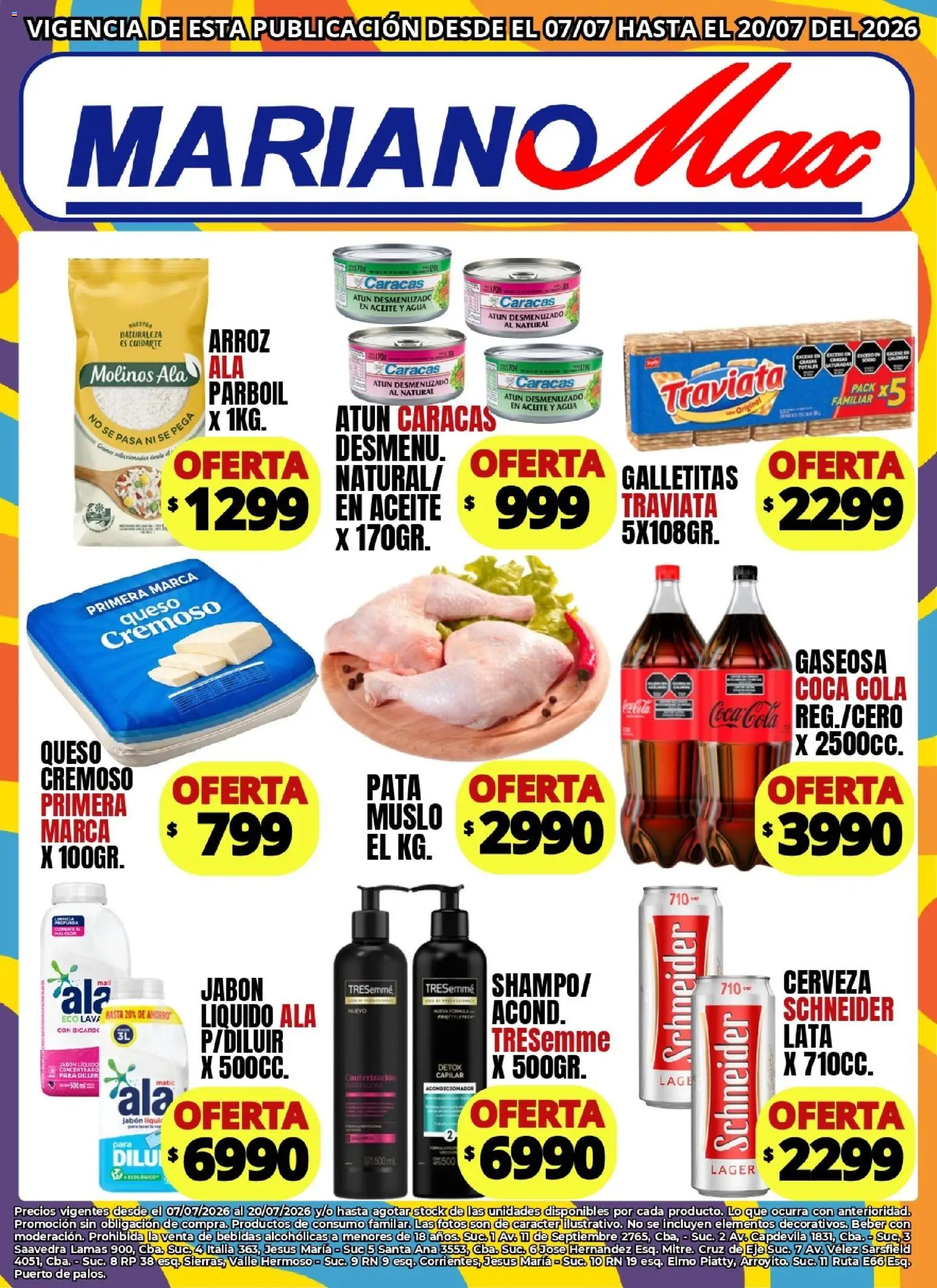 Mariano Max - Catálogo │ válido desde el 17/07/2026 | Página: 3 | Productos: Aceite, Jabón líquido, Acondicionador, Agua