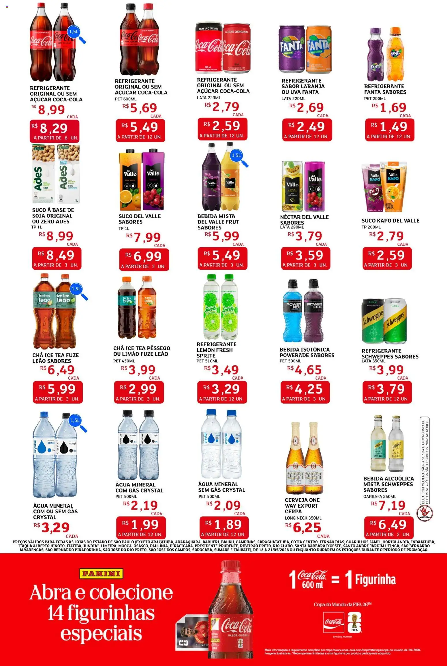 Assaí Atacadista Folheto - válido de 18.05.2026 | Página: 2 | Produtos: Cola, Cerveja, Chá, Água mineral