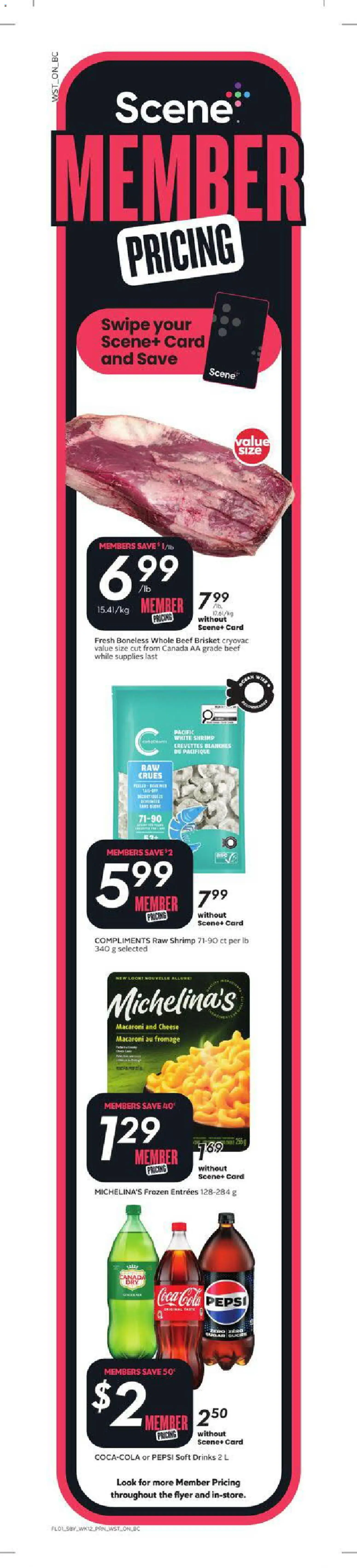 Safeway flyer valid from Jul 16, 2026 | Page: 2 | Products: Beef, Pepsi, Shrimp, Cheese