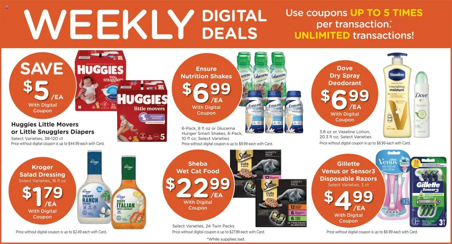Fred Meyer Weekly Ad - valid from 10.06.2026 | Page: 3 | Products: Cat Food, Deodorant, Salad, Dress