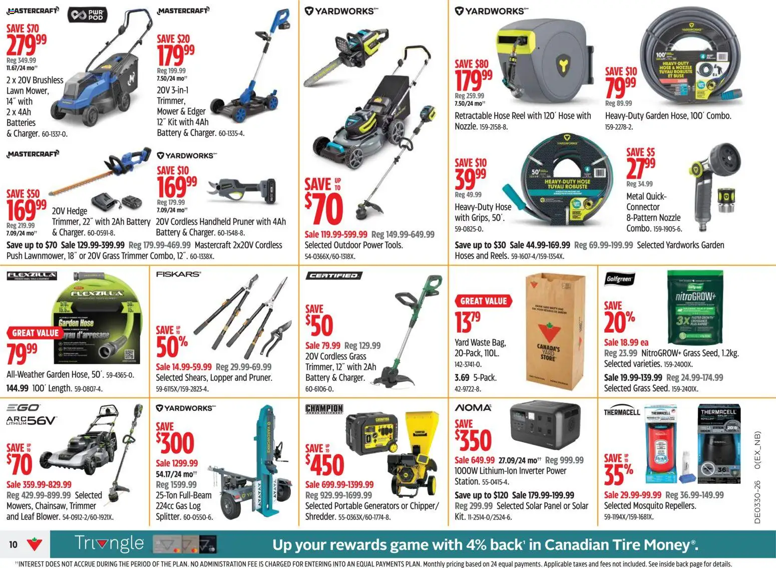 Canadian Tire flyer valid from Jul 23, 2026 | Page: 10 | Products: Connector, Game, Mower, Battery