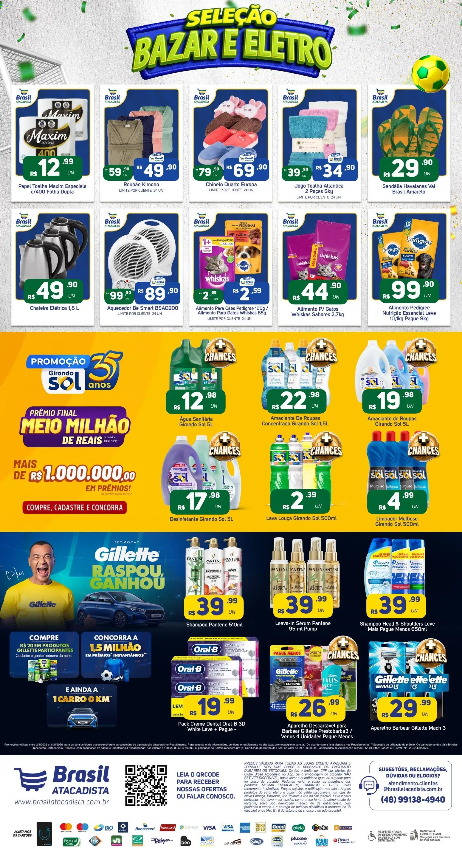 Brasil Atacadista Folheto - válido de 08.06.2026 | Página: 8 | Produtos: Kimono, Girando sol, Carne, Roupão
