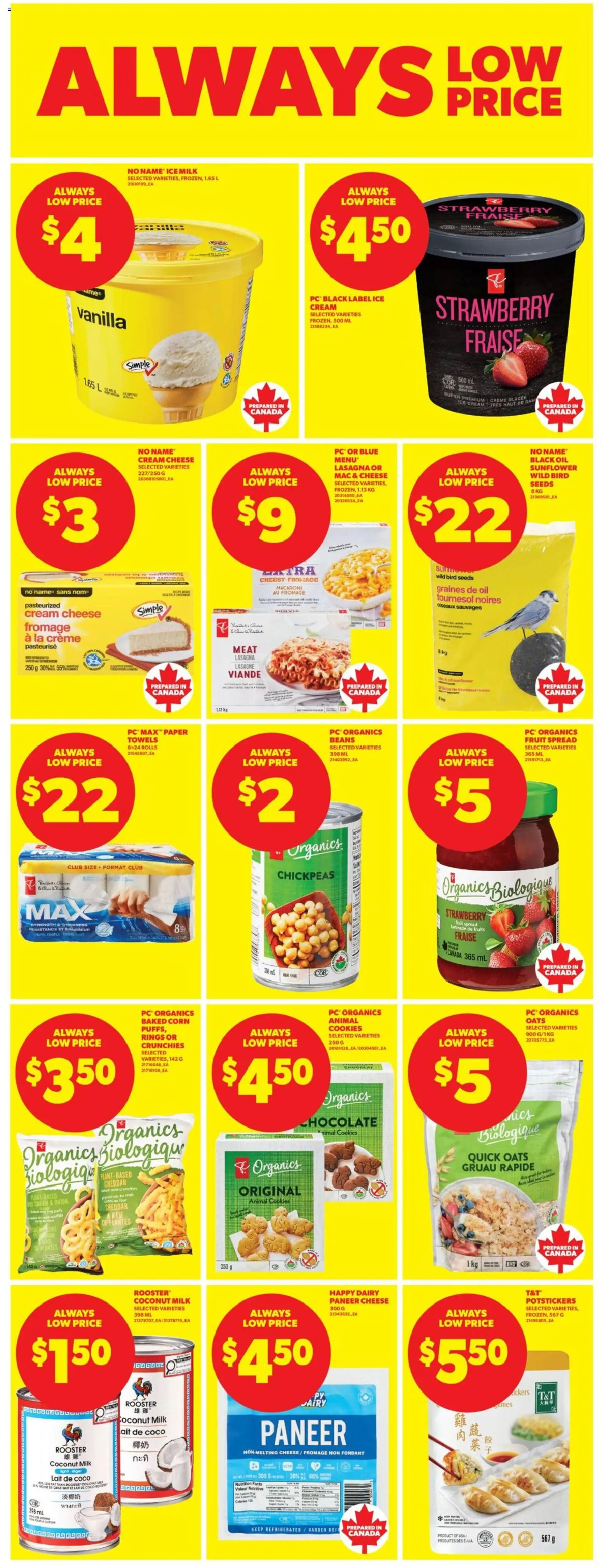 Real Canadian Superstore flyer valid from Jul 23, 2026 | Page: 16 | Products: Cream cheese, Corn, Cheddar, Milk