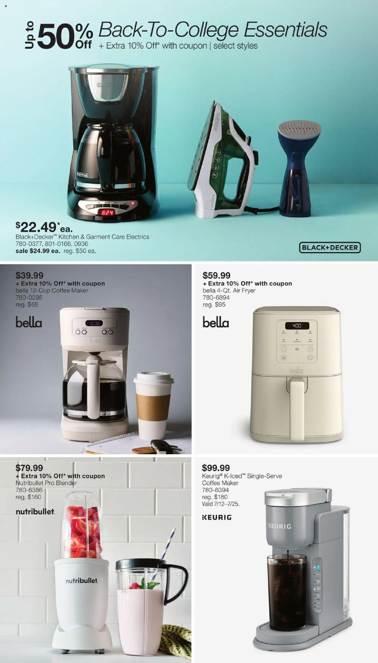 JCPenney Semi-Annual Home Sale - valid from 07/13/2026 | Page: 23 | Products: Fryer, Coffee, Blender, Coffee maker