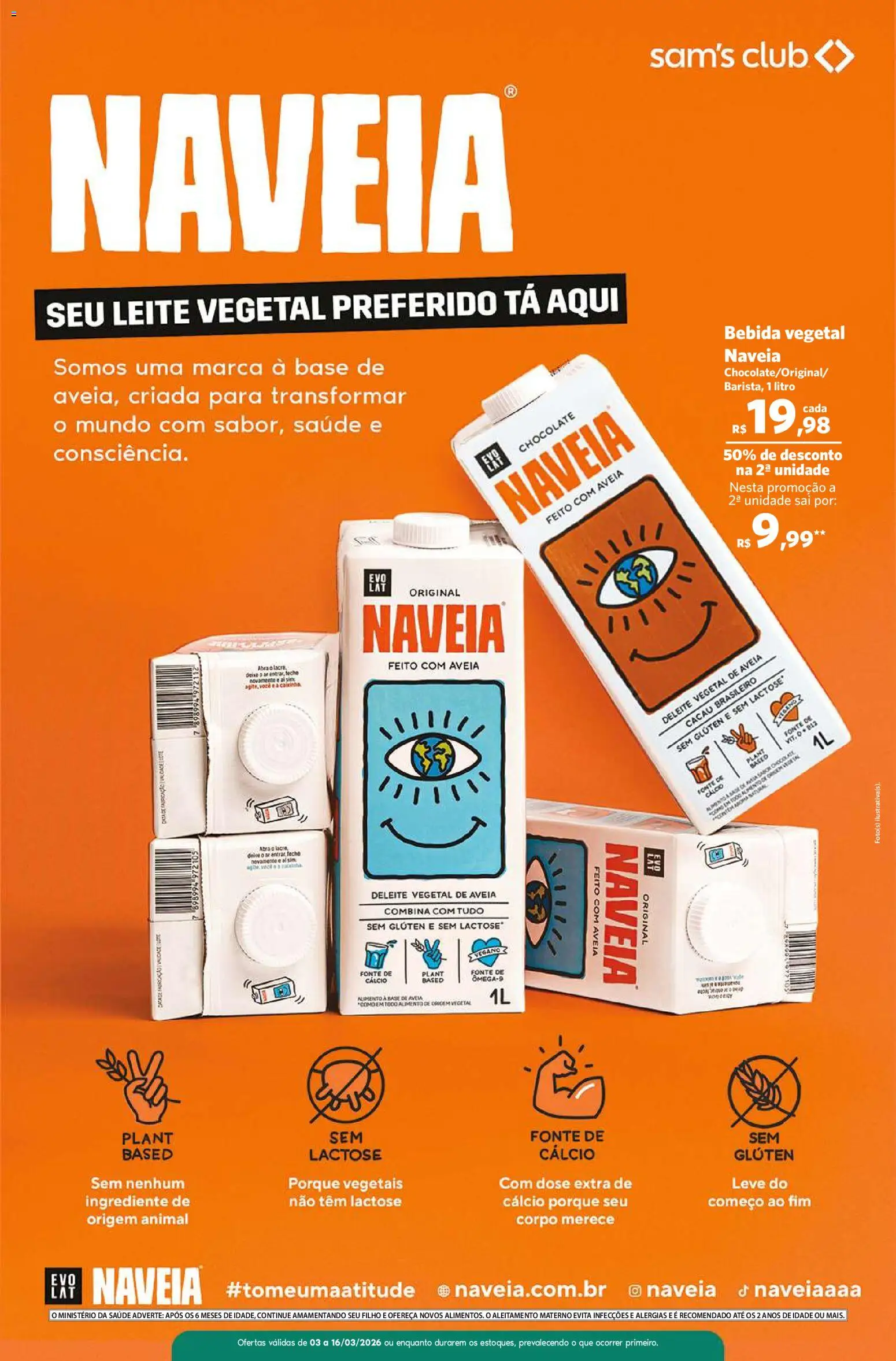 Sam's Club Folheto - válido de 03.03.2026 | Página: 14 | Produtos: Moela, Base, Bebida, Aveia