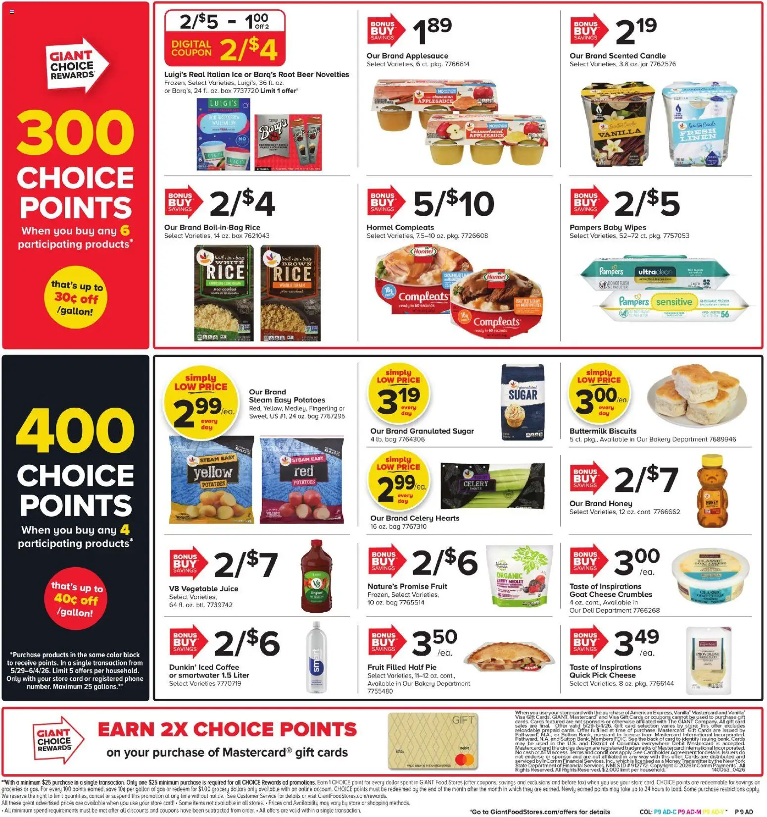 Giant Weekly Ad - valid from 29.05.2026 | Page: 6 | Products: Bakery, Rice, Cream, Ice cream