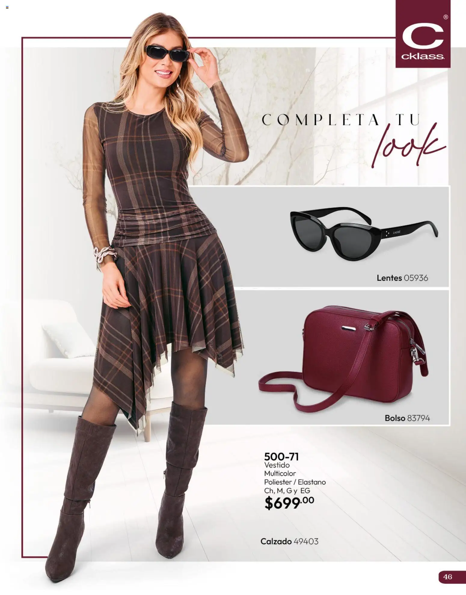 Nuevas ofertas de Cklass válidas en toda la República Mexicana desde el 11/09/2026. ¡Encuentra las mejores ofertas en Cklass catálogo Invierno! | Página: 47 | Productos: Lentes, Bolso, Vestido