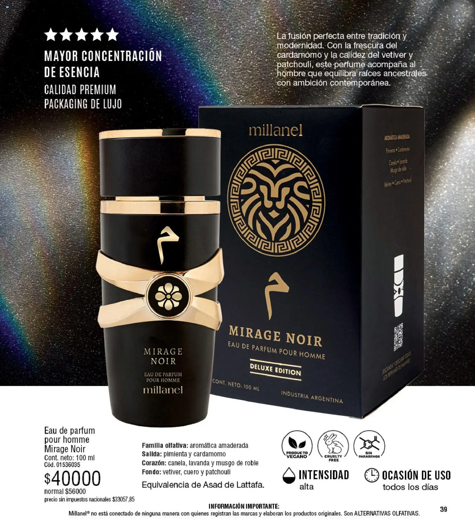 Millanel - Catálogo │ válido desde el 20/07/2026 | Página: 39 | Productos: Perfume, Pimienta, Cardamomo