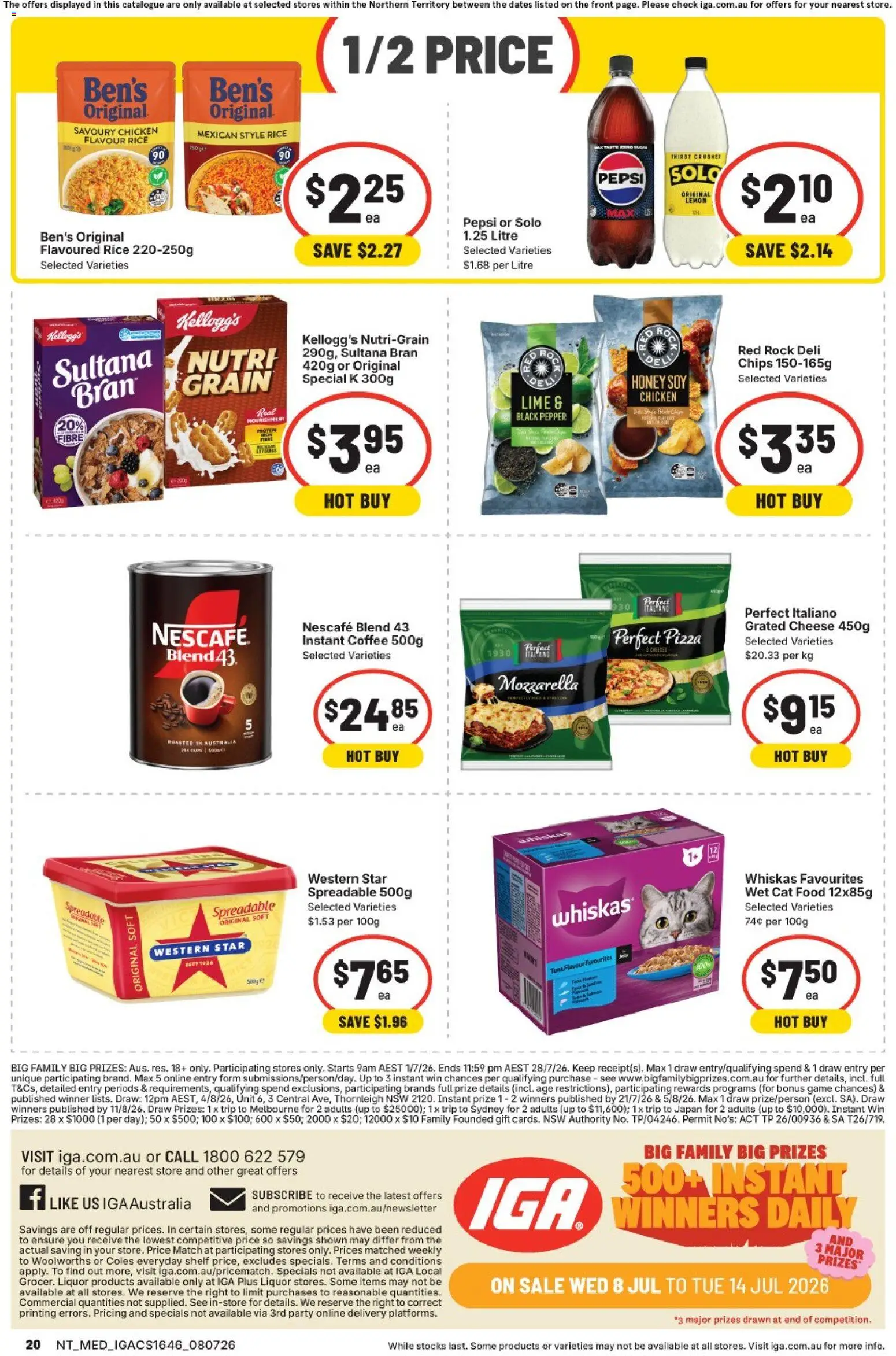 IGA catalogue - valid from 08/07/2026 | Page: 16 | Products: Rice, Pepper, Lime, Game