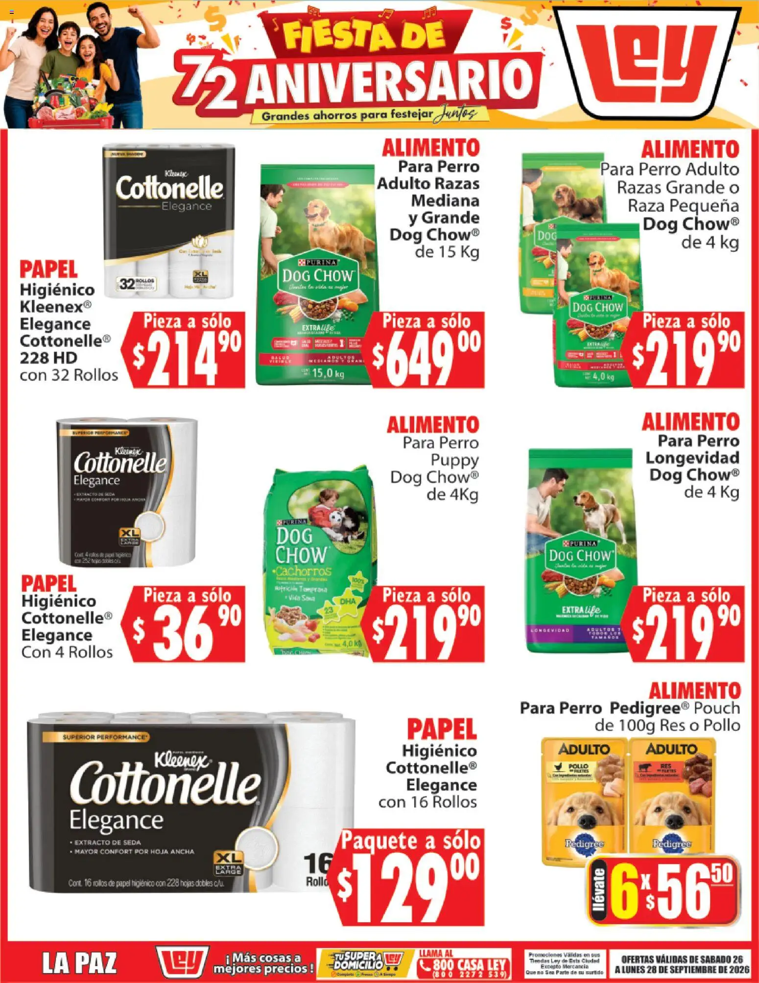 Nuevas ofertas de Casa Ley válidas en toda la República Mexicana desde el 26/09/2026. ¡Encuentra las mejores ofertas en Casa Ley folleto Autoservicio La Paz! | Página: 5 | Productos: Pollo, Res, Papel higiénico